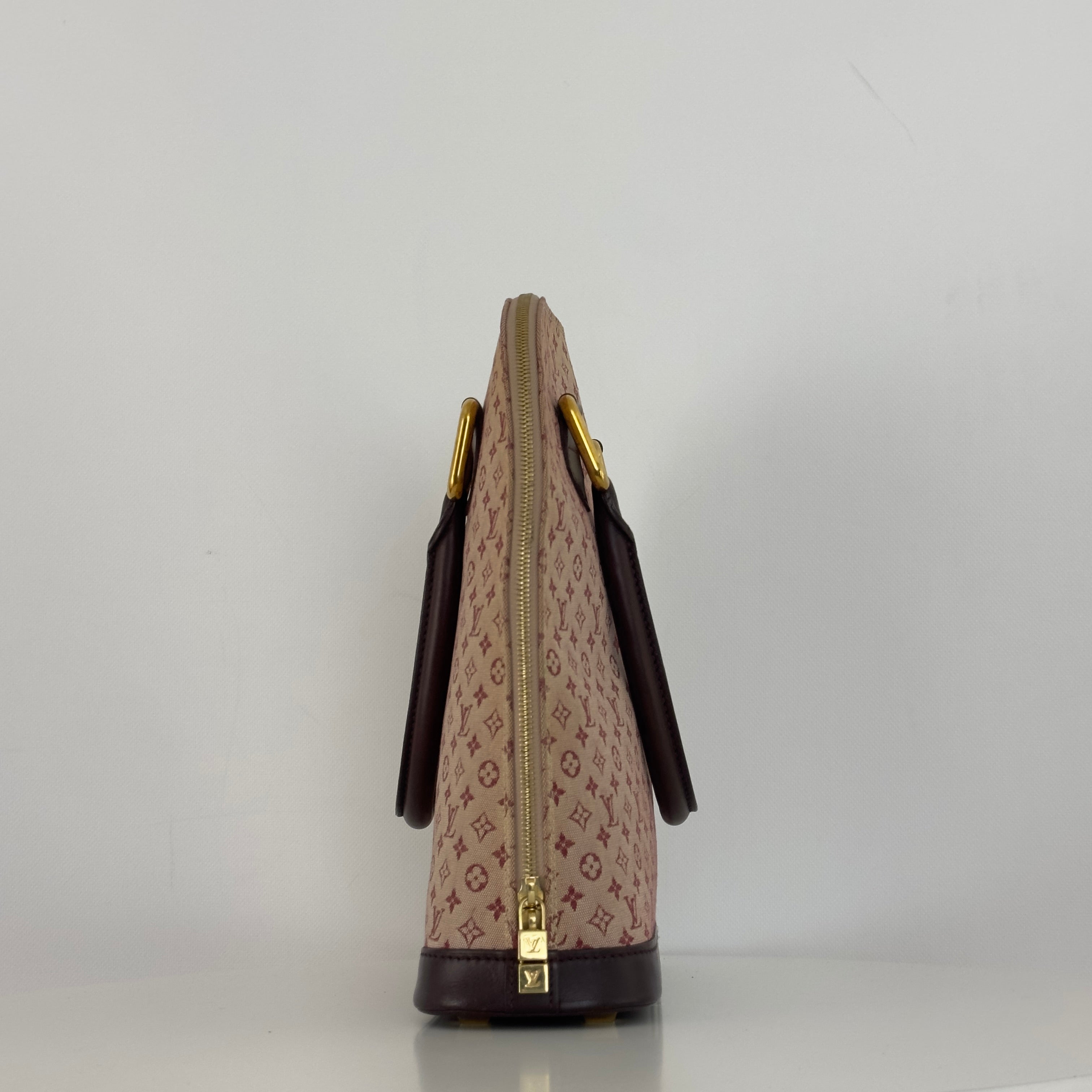 Sac à main LOUIS VUITTON Alma Haut toile et cuir rose