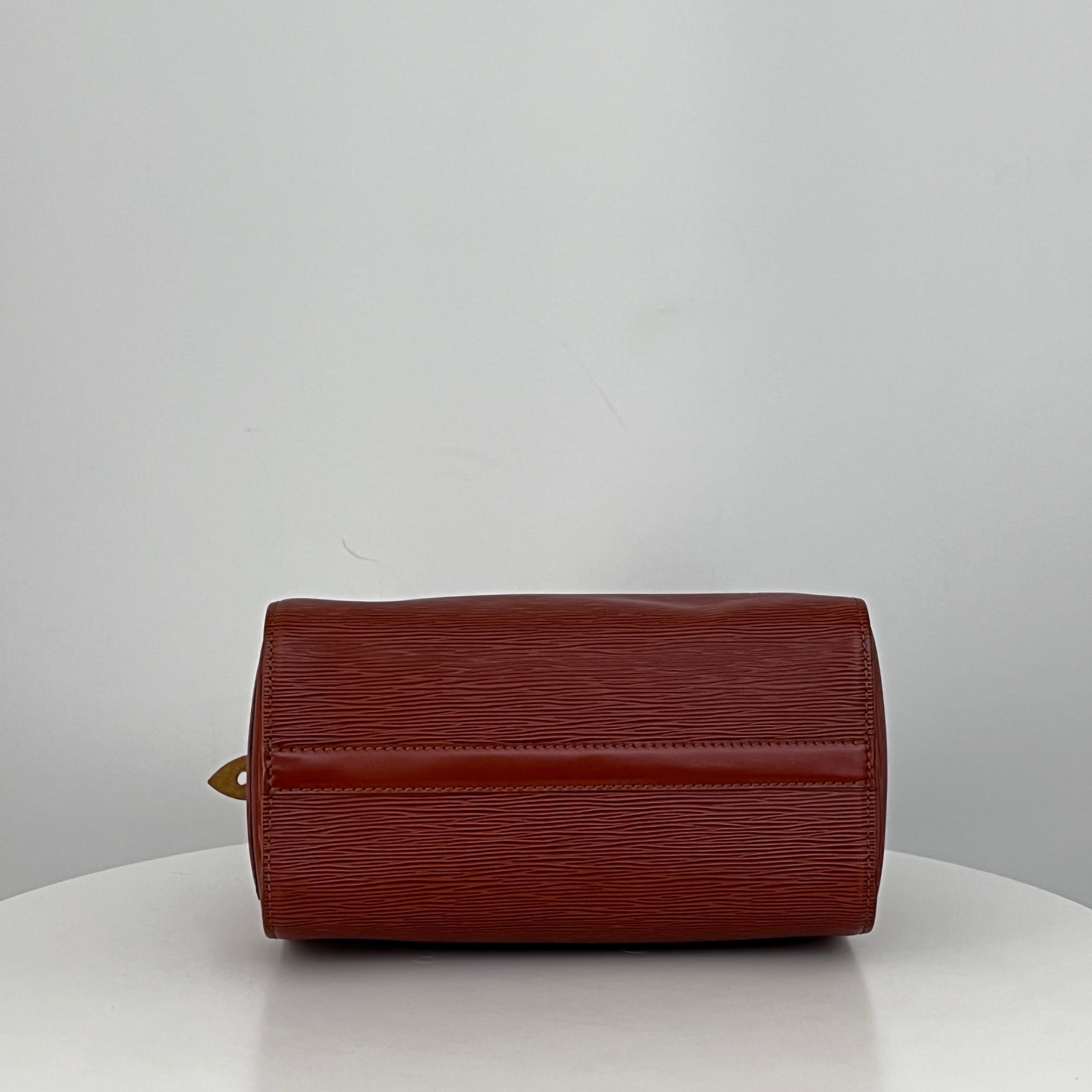 Sac LOUIS VUITTON Speedy 25 cuir épi marron vintage 1994