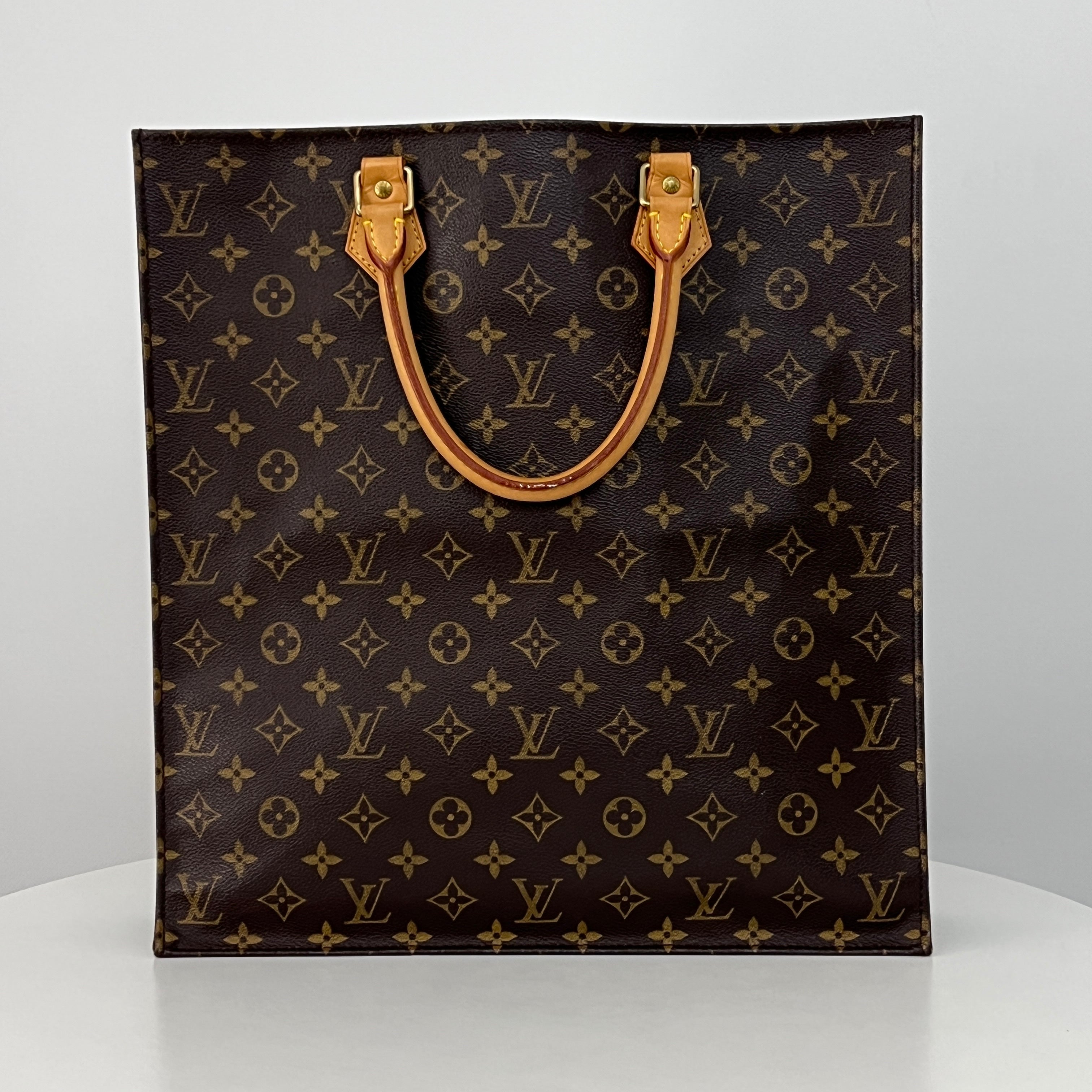 Sac LOUIS VUITTON Sac Plat toile et cuir marron vintage 2005
