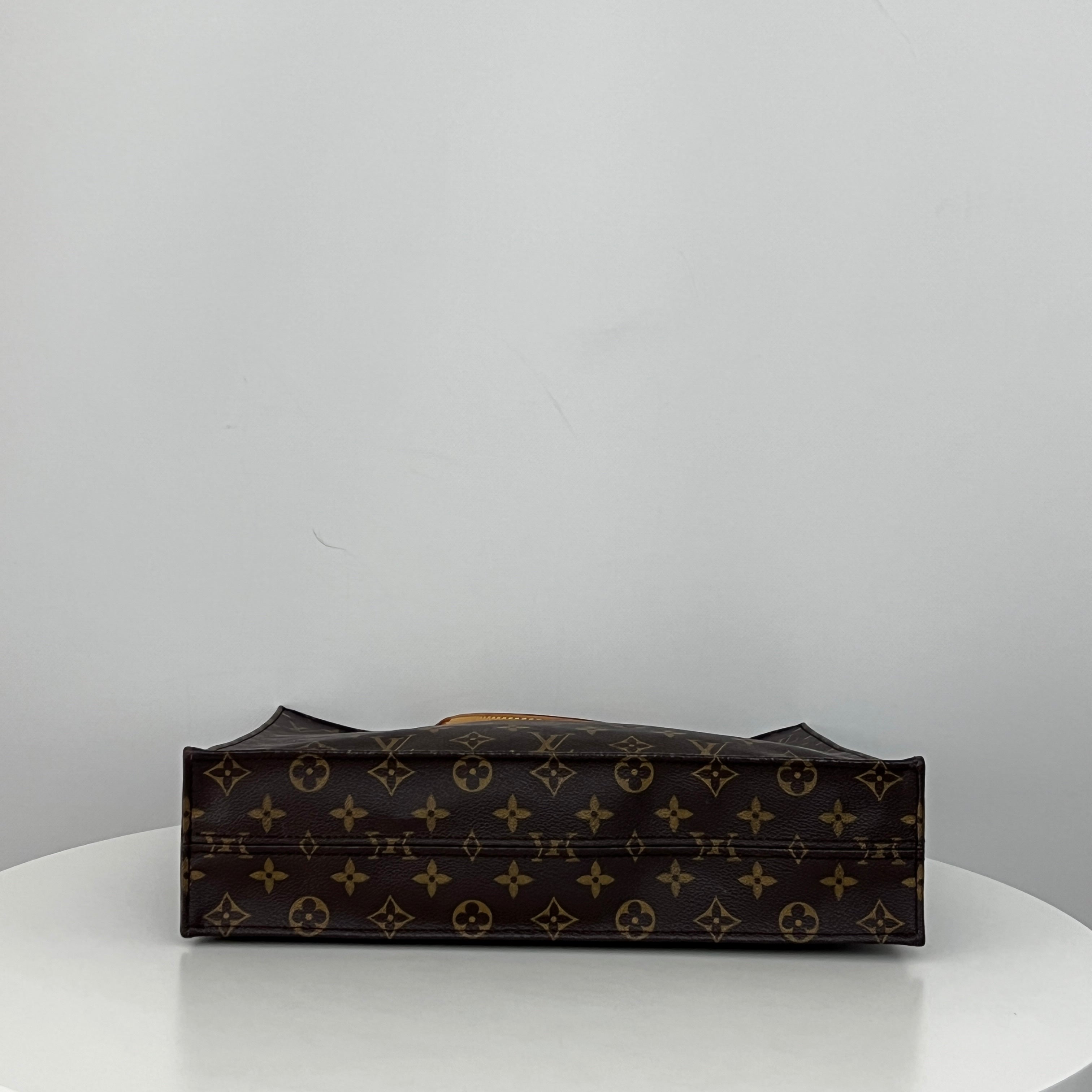 Sac LOUIS VUITTON Sac Plat toile et cuir marron vintage 2005