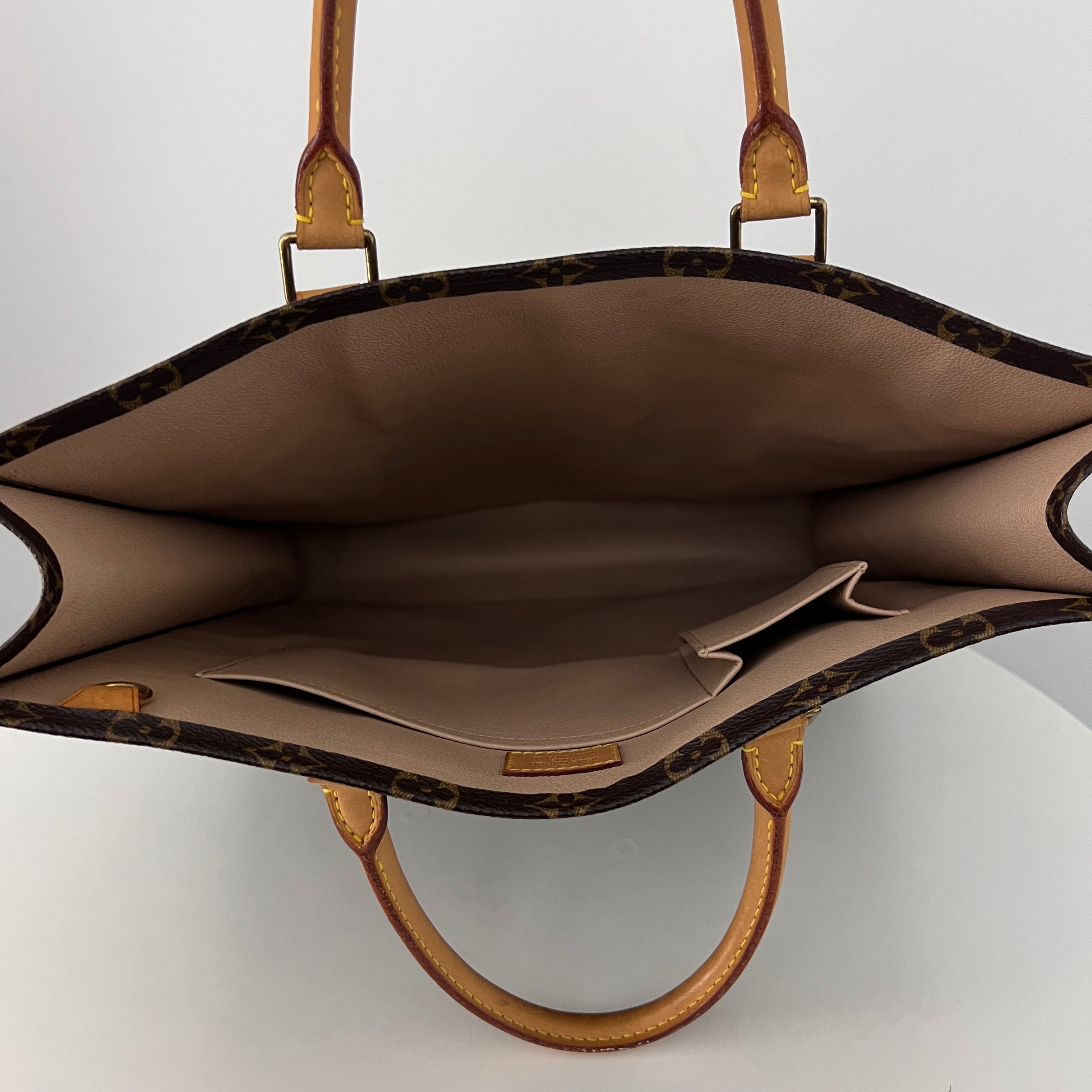 Sac LOUIS VUITTON Sac Plat toile et cuir marron vintage 2005