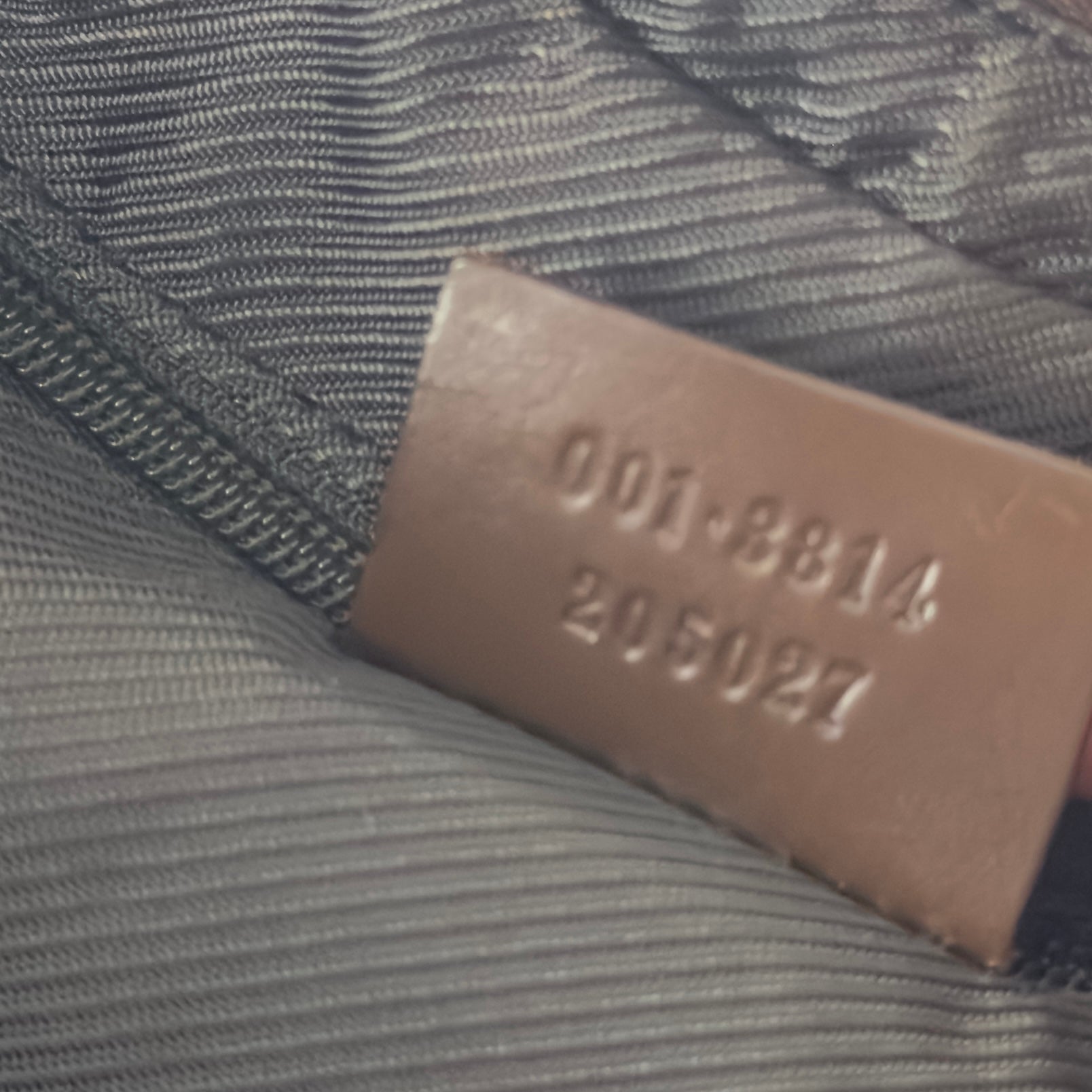 Sac à main GUCCI Hobo GG toile et cuir marron