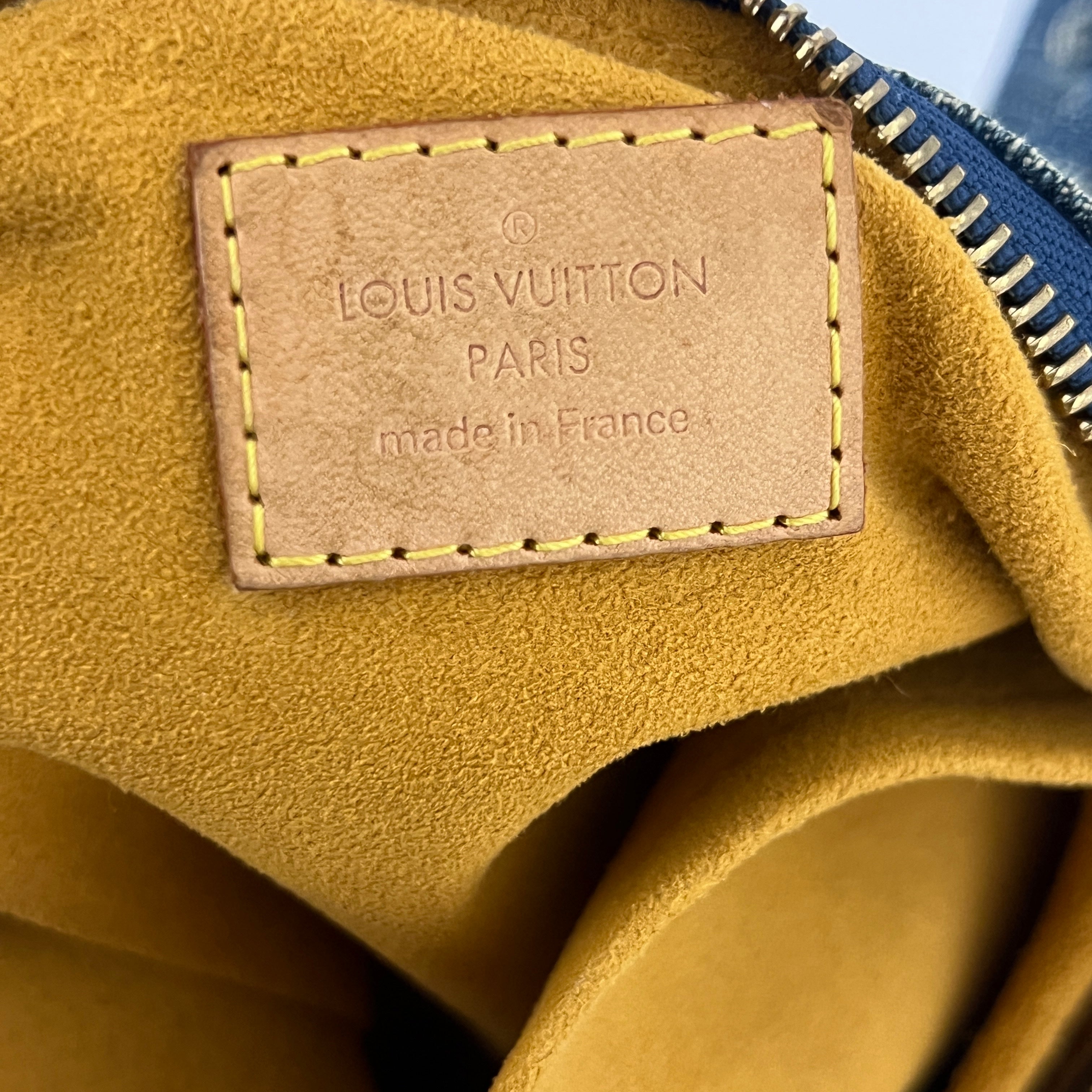 Sac à bandoulière LOUIS VUITTON Baggy Denim denim bleu vintage 2000