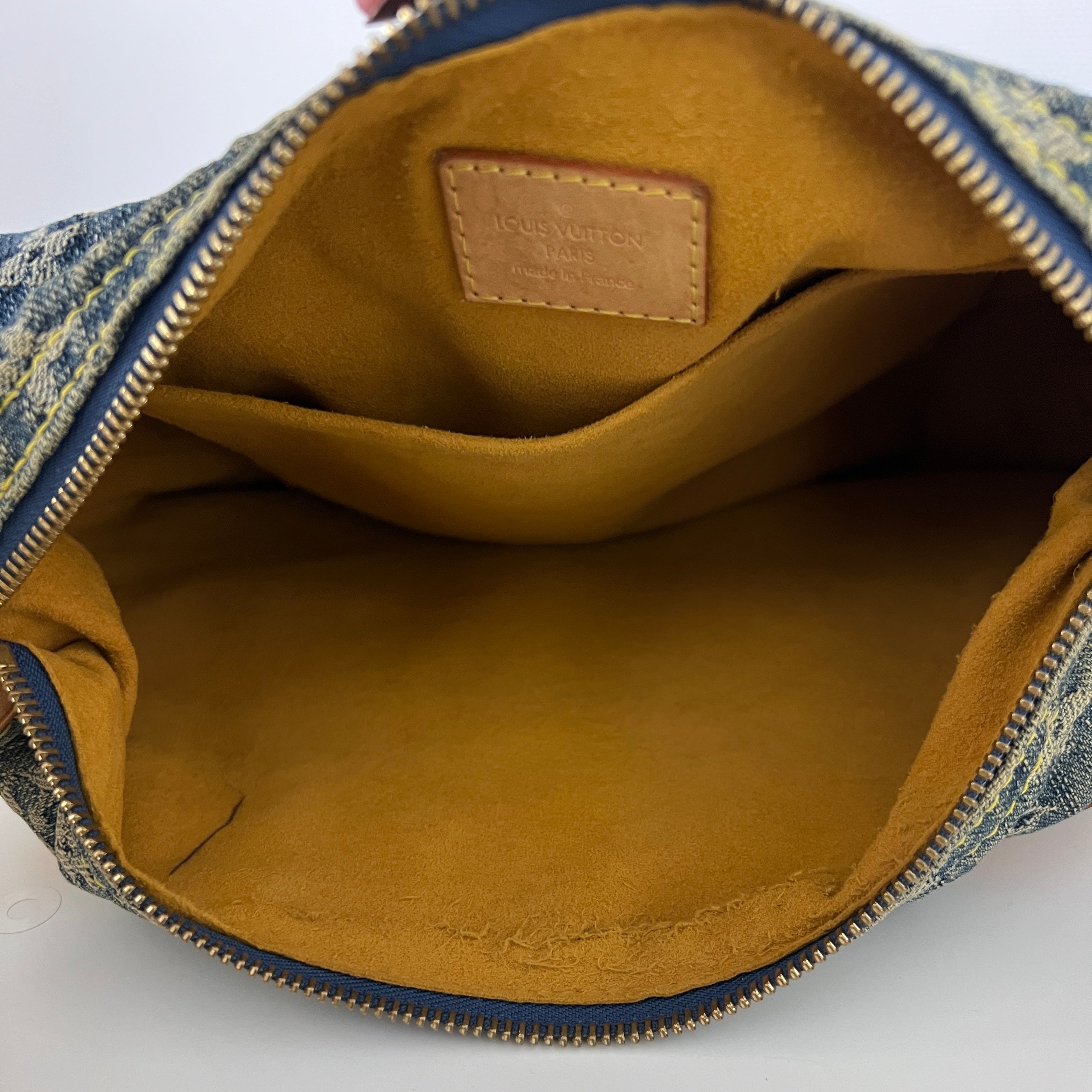 Sac à bandoulière LOUIS VUITTON Baggy Denim denim bleu vintage 2000