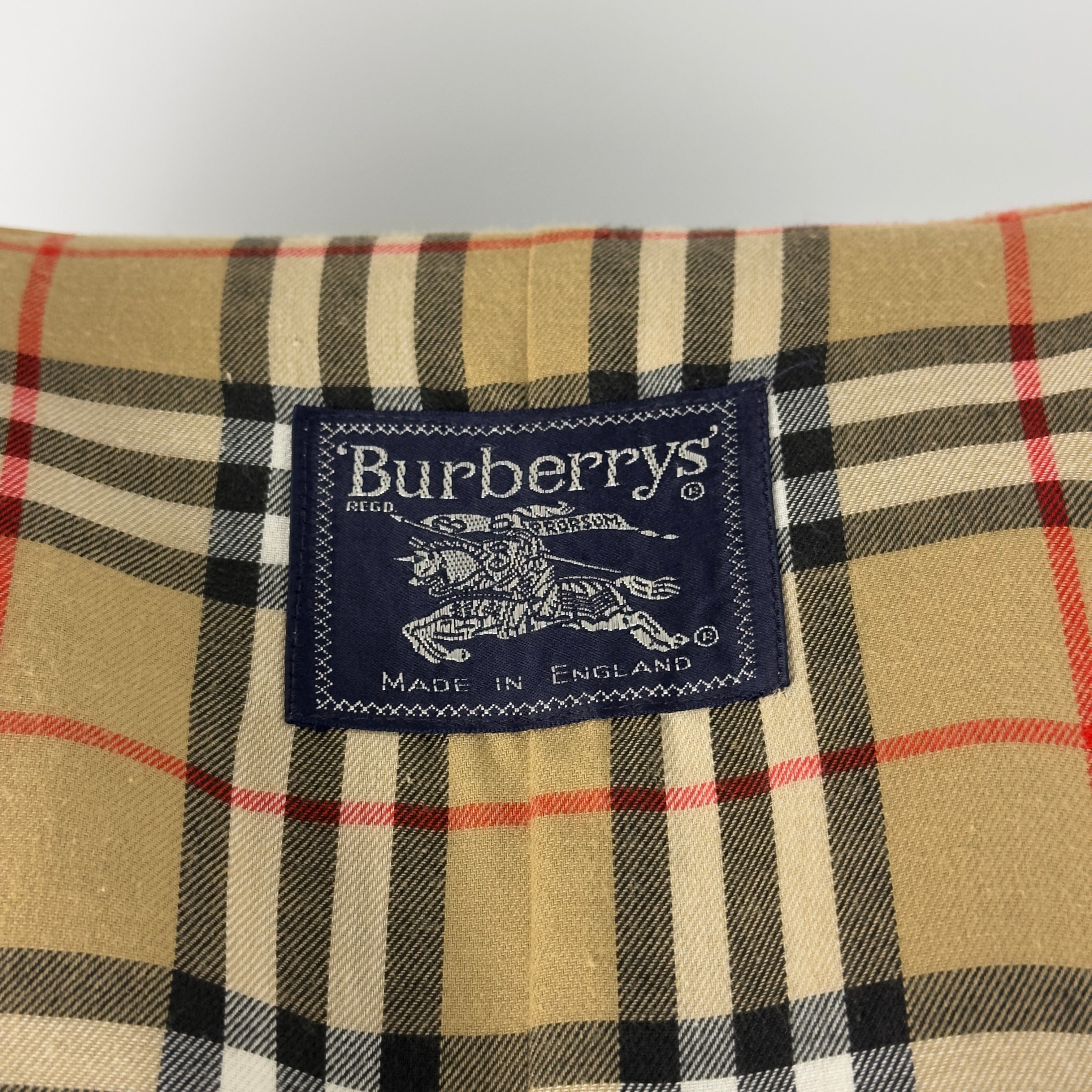 BURBERRY trench coat, size S, beige cotton