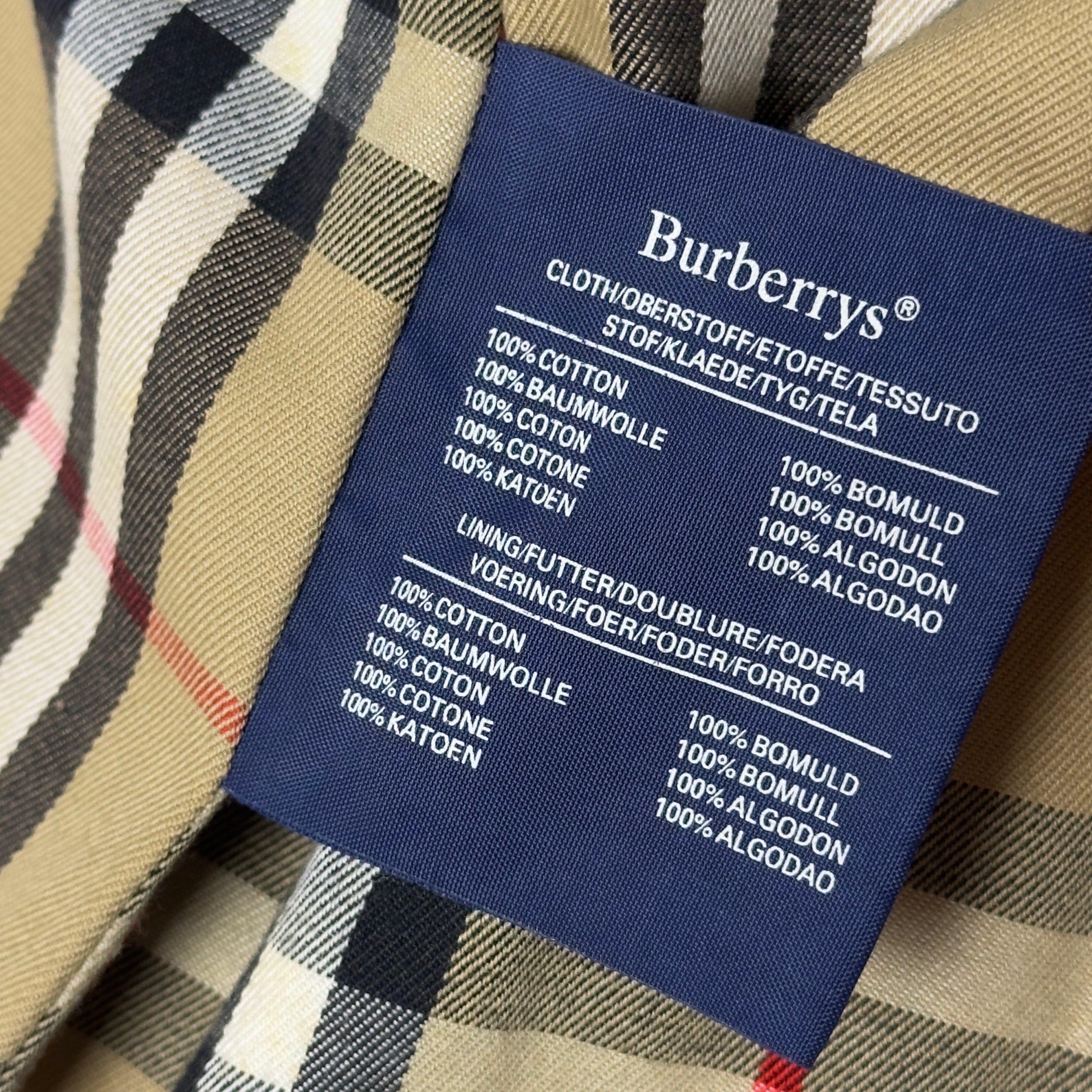 Trench BURBERRY M coton kaki