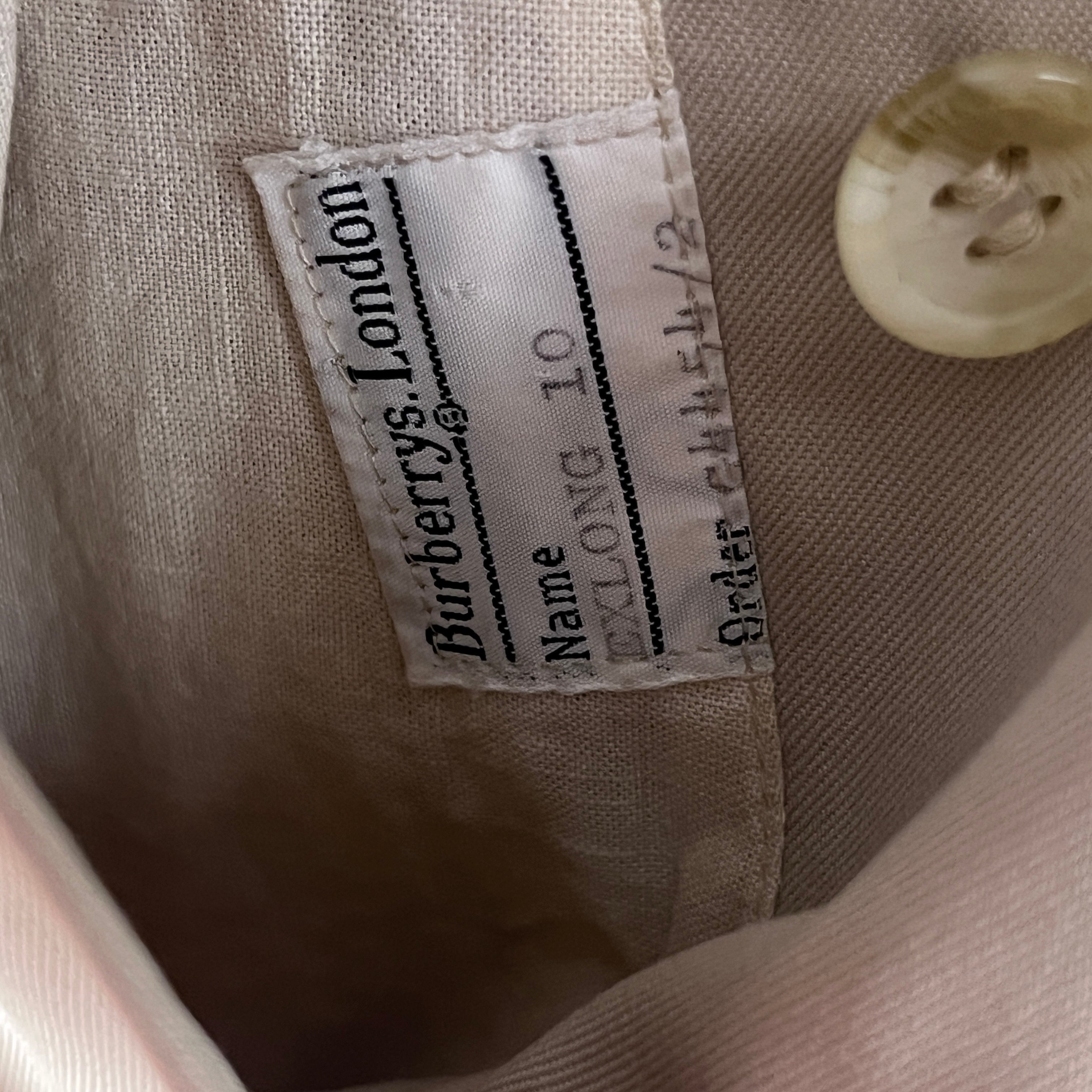 Trench BURBERRY XS coton beige