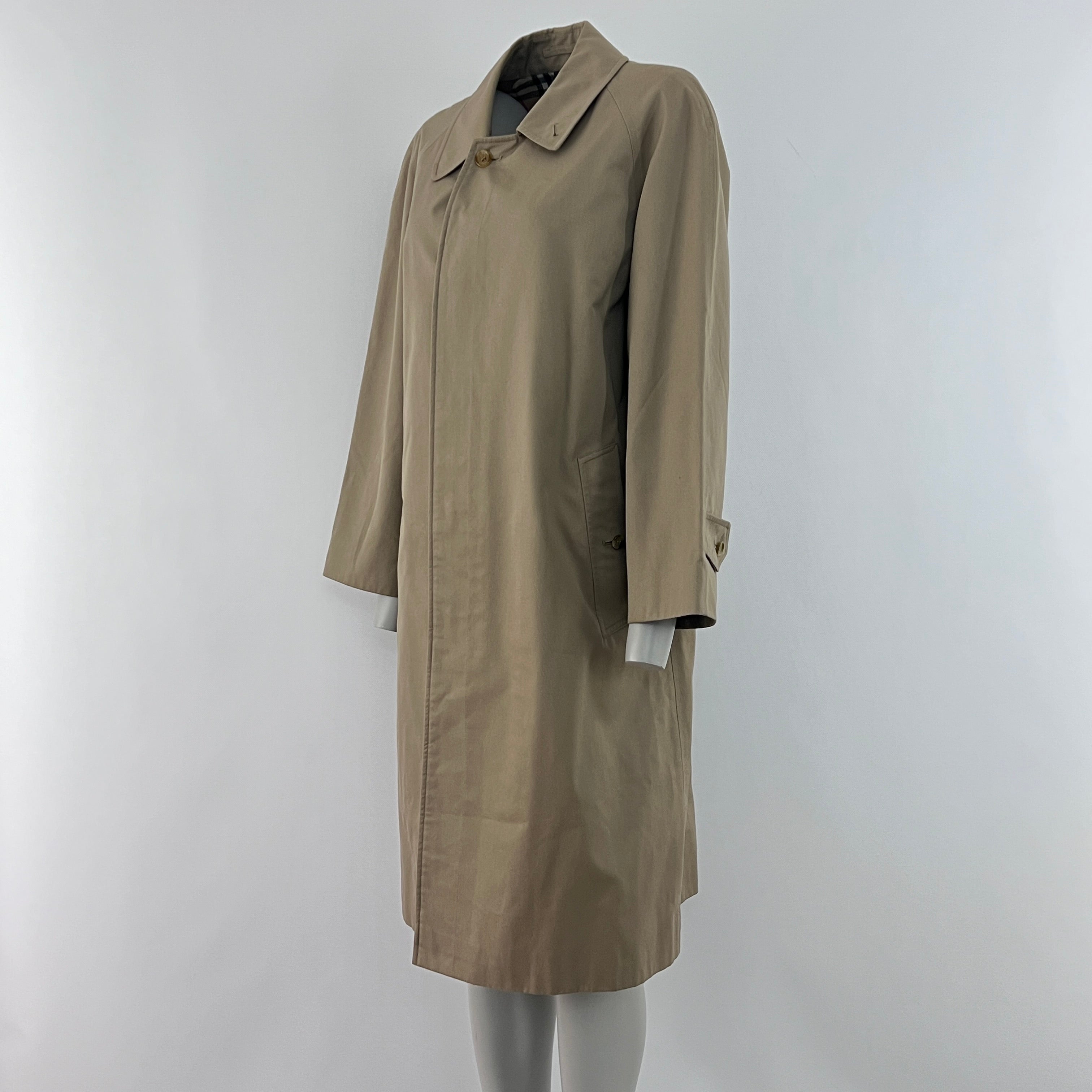 BURBERRY M beige cotton trench coat