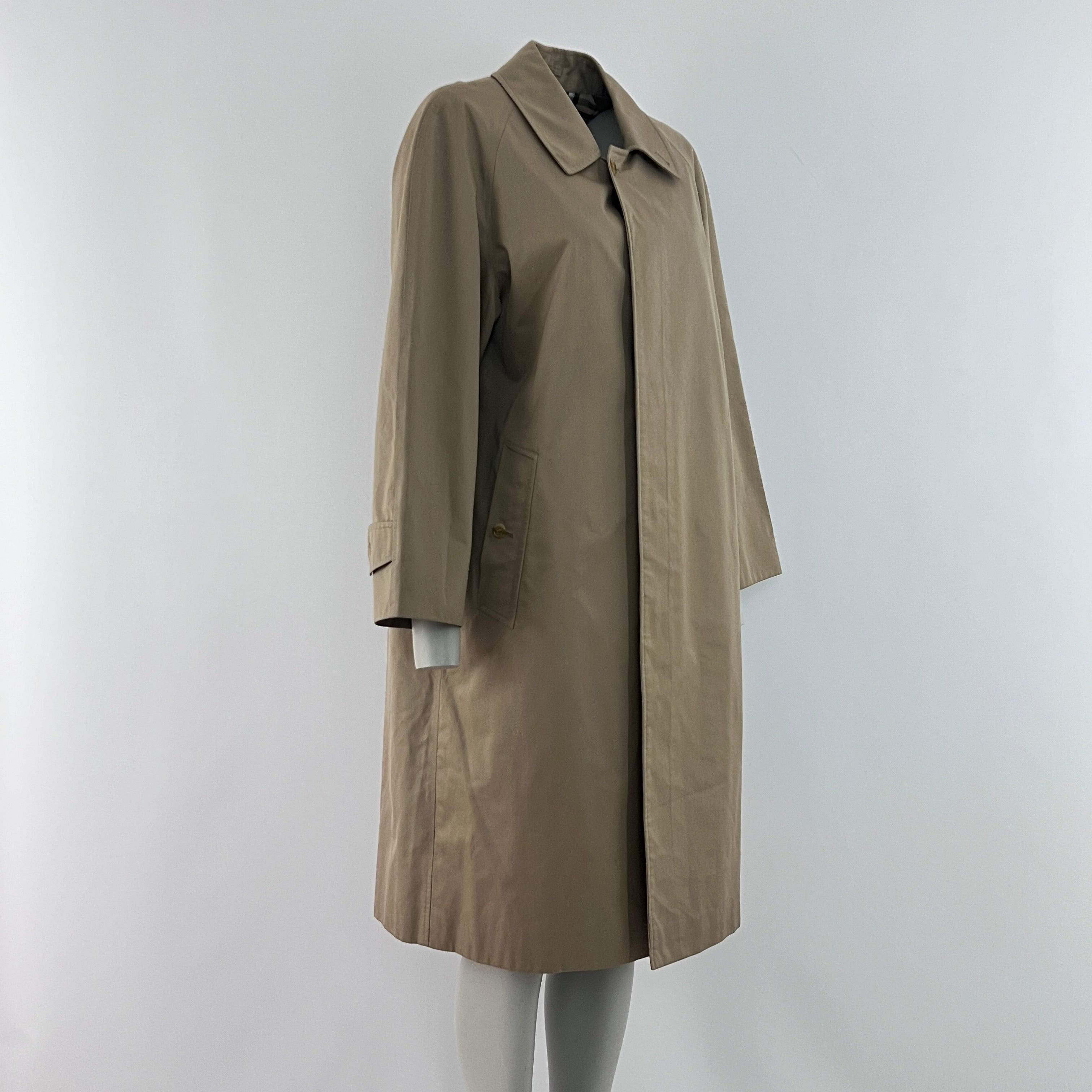 BURBERRY M beige cotton trench coat