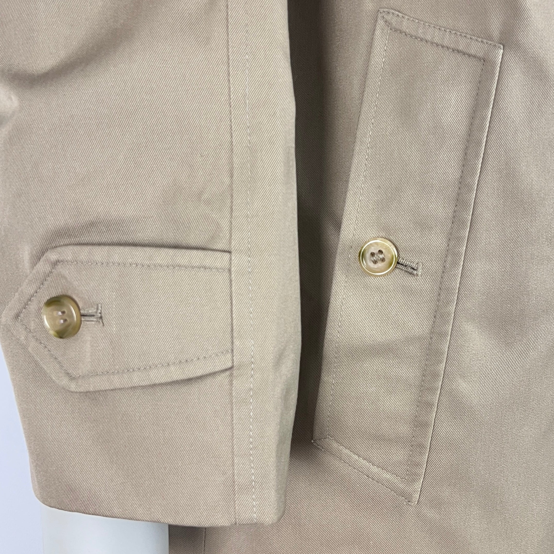 BURBERRY M beige cotton trench coat