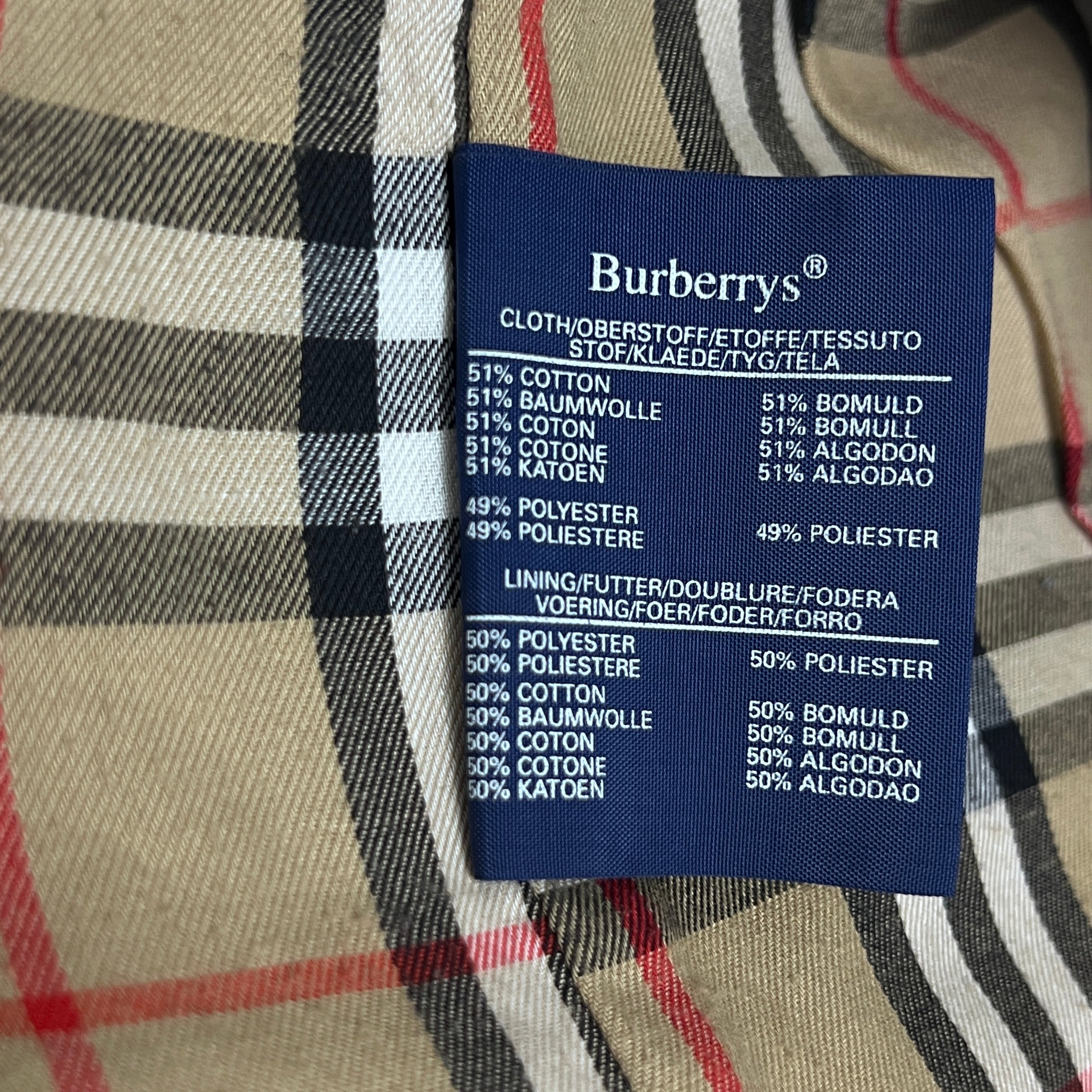 Trench BURBERRY M coton beige