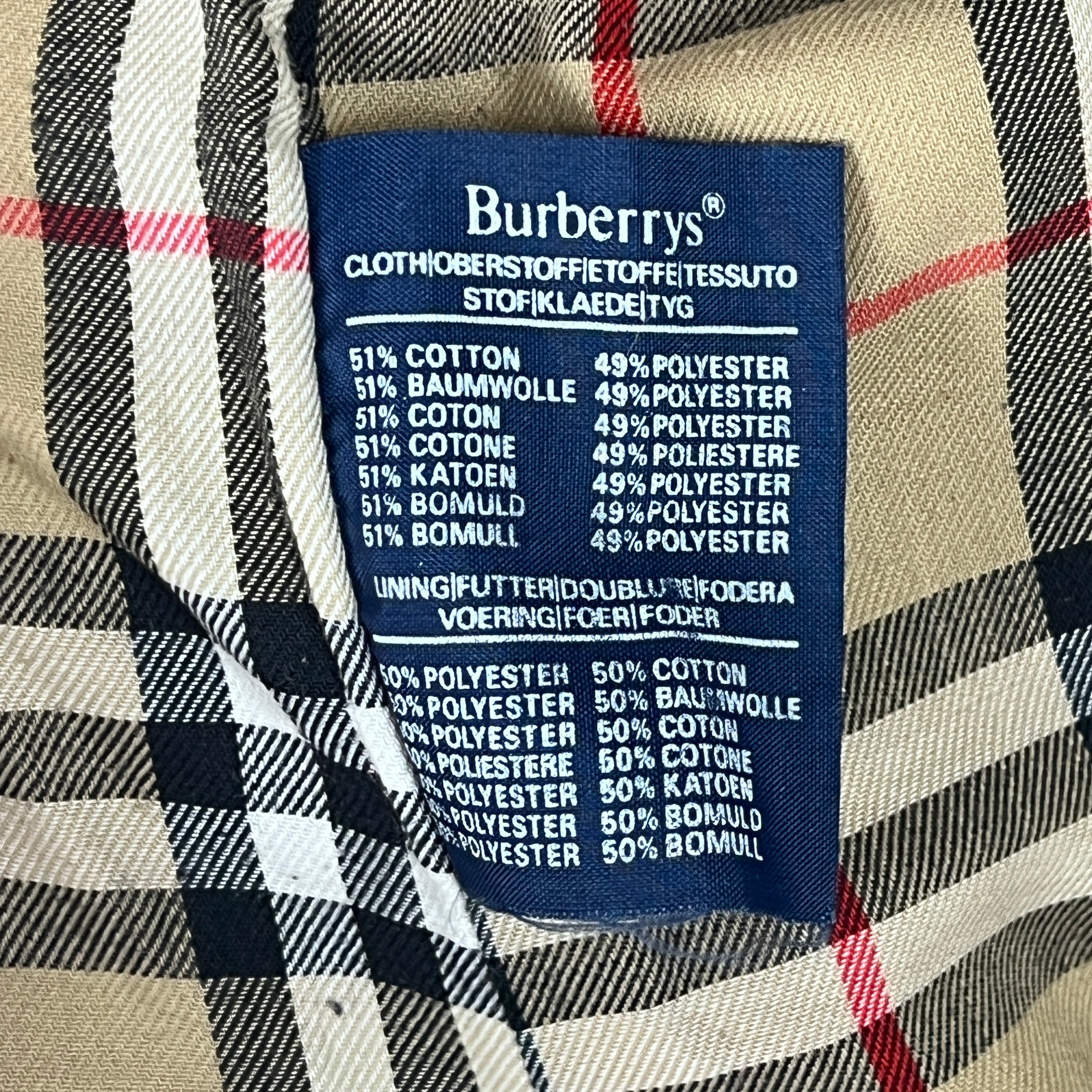 Trench BURBERRY M coton beige