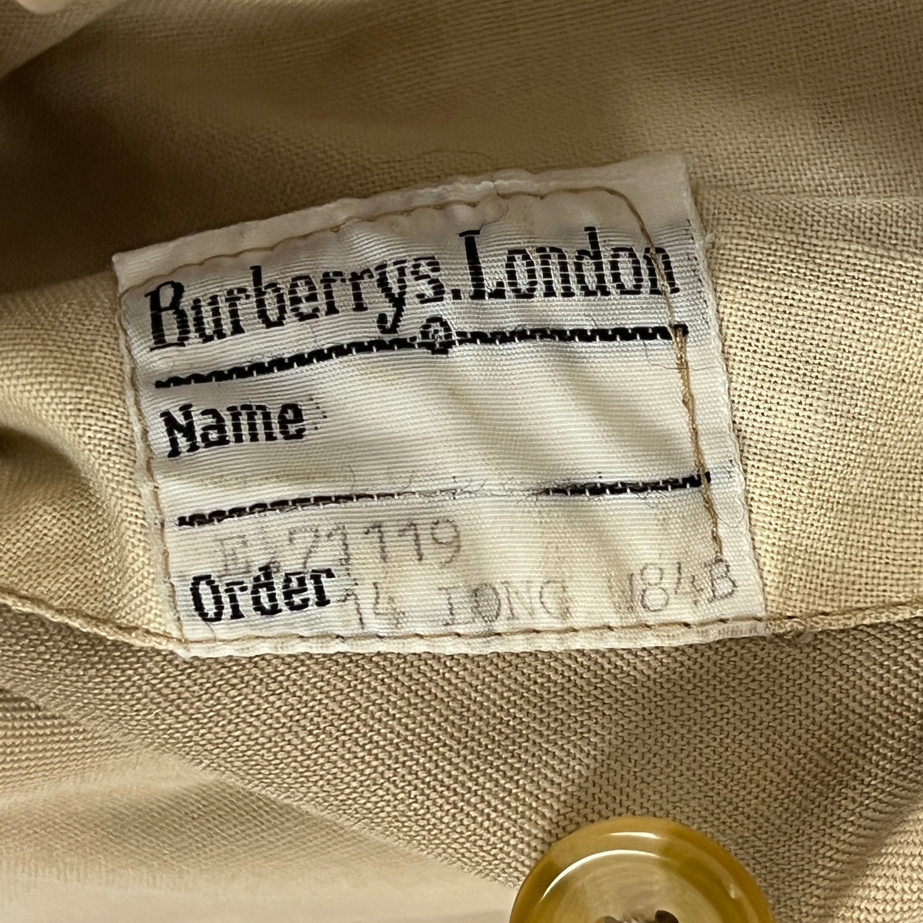 Trench BURBERRY M coton beige