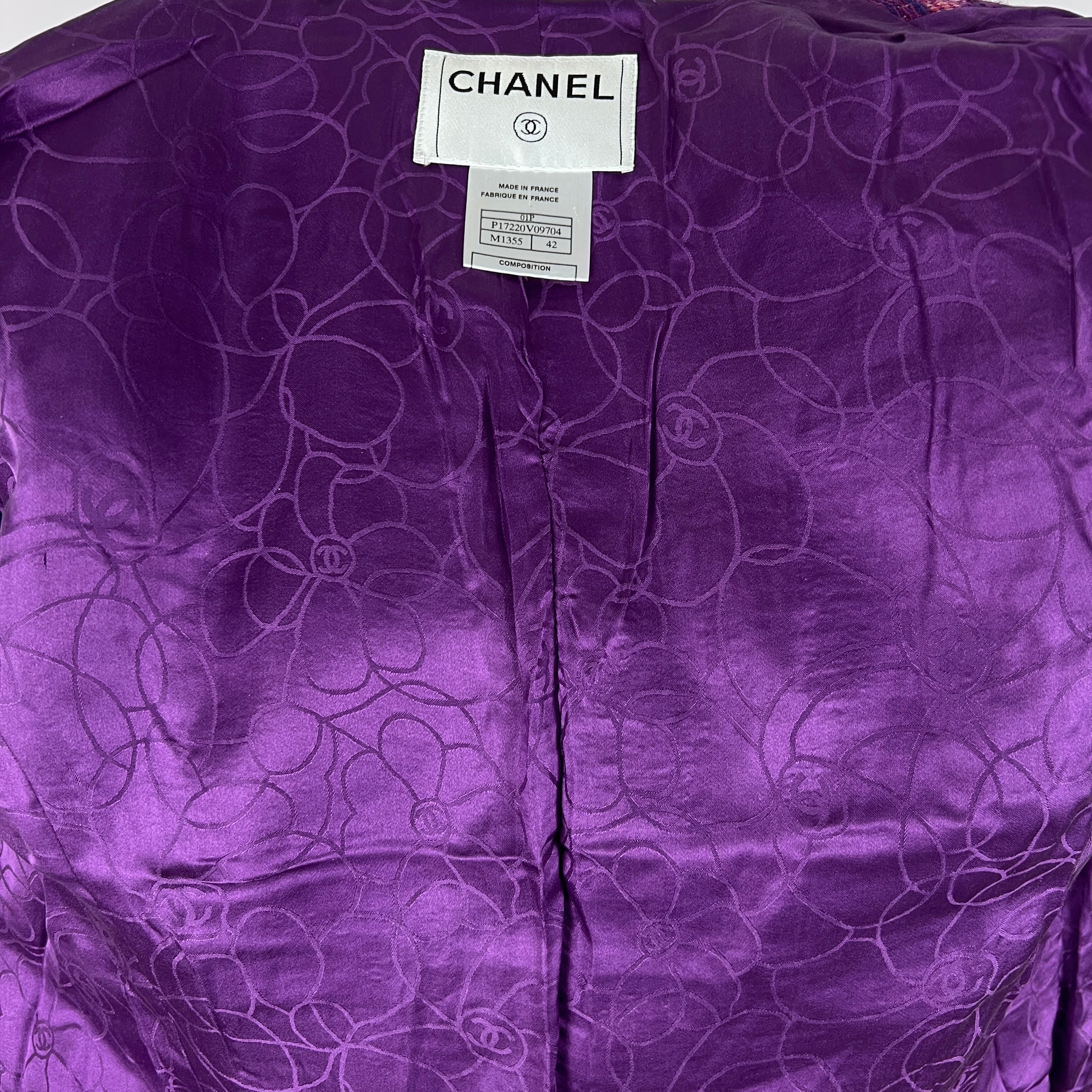 Veste CHANEL S tweed rose