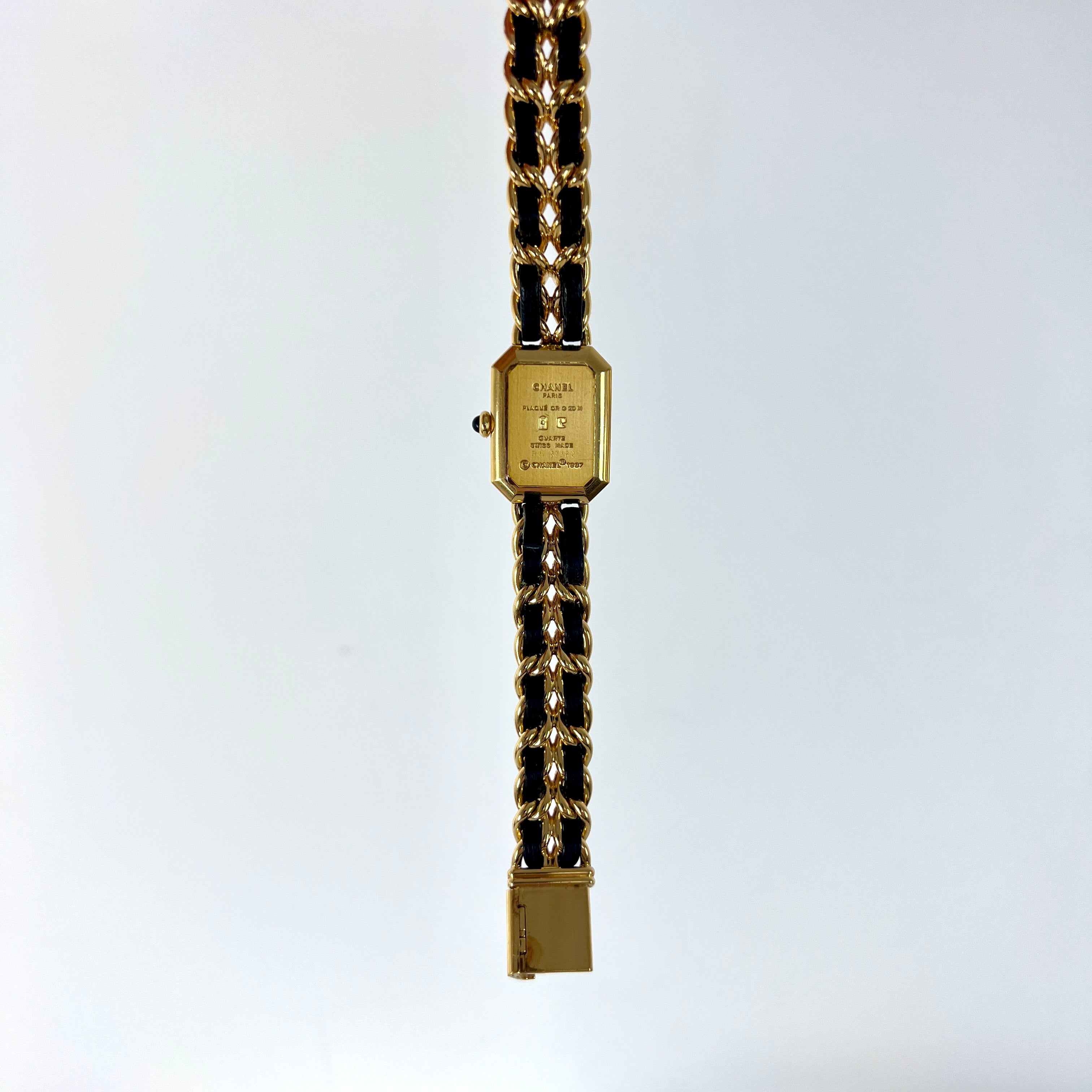 Montre CHANEL Première plaquée or taille M