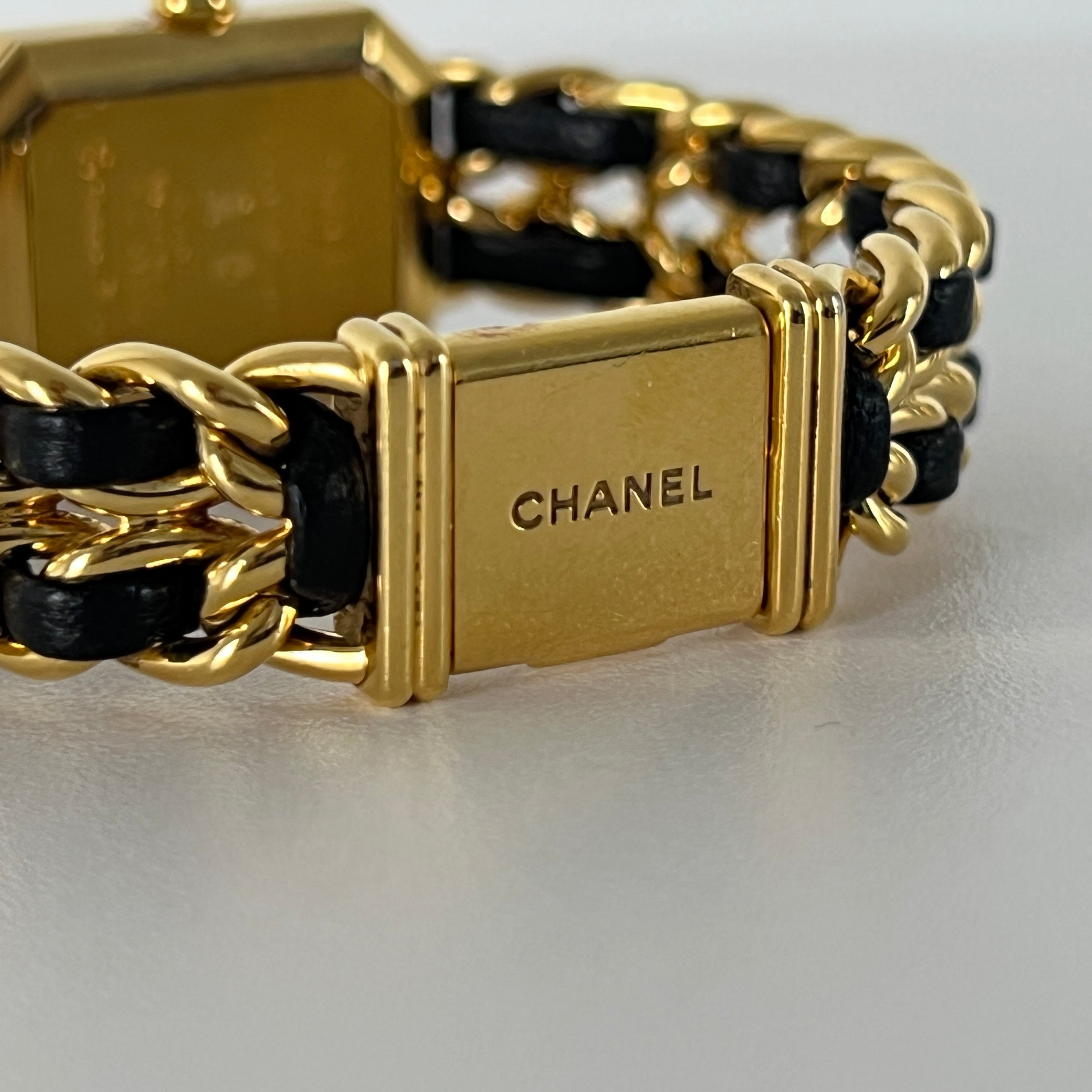 Montre CHANEL Première plaquée or taille M