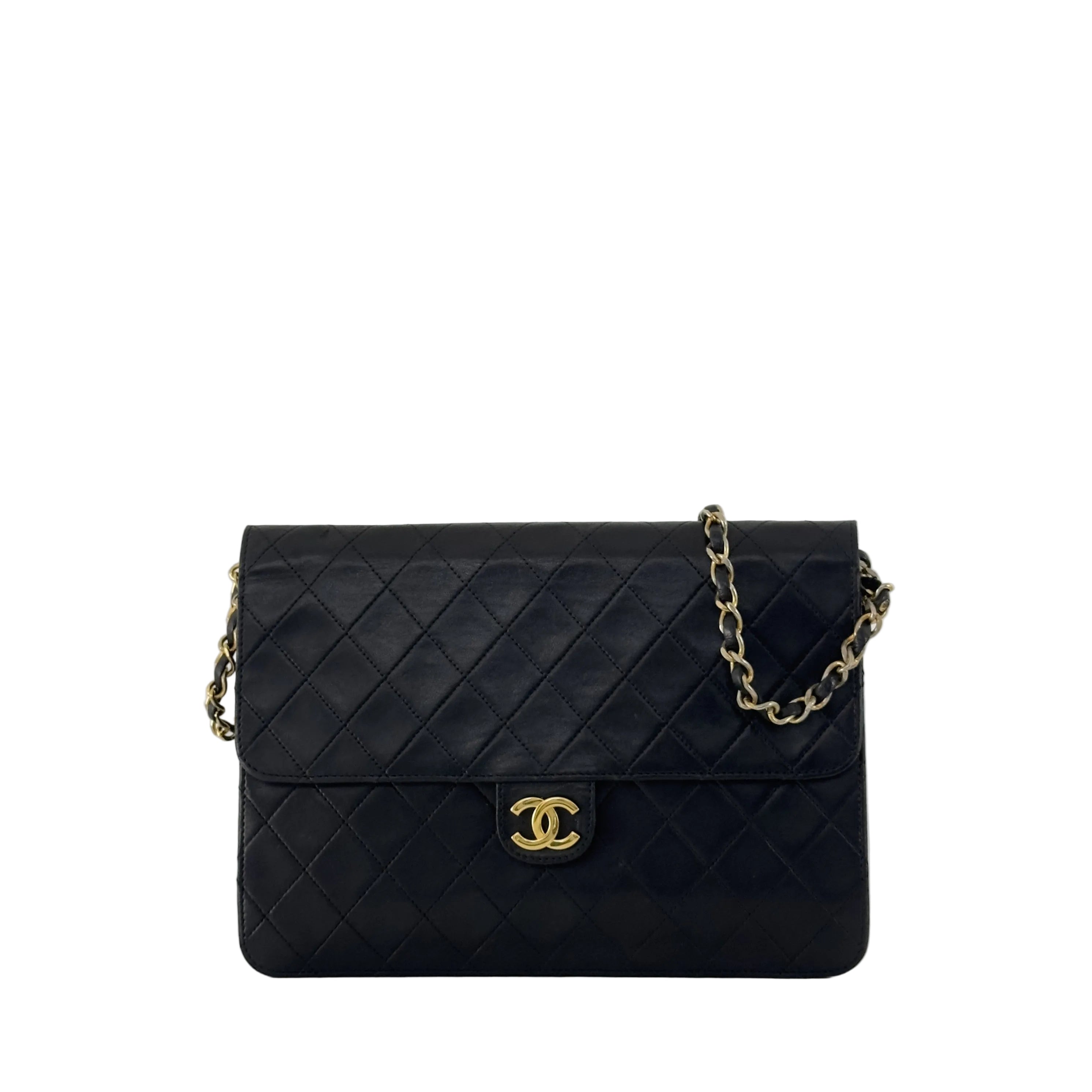Sac à main CHANEL Timeless WOC Medium cuir d'agneau noir