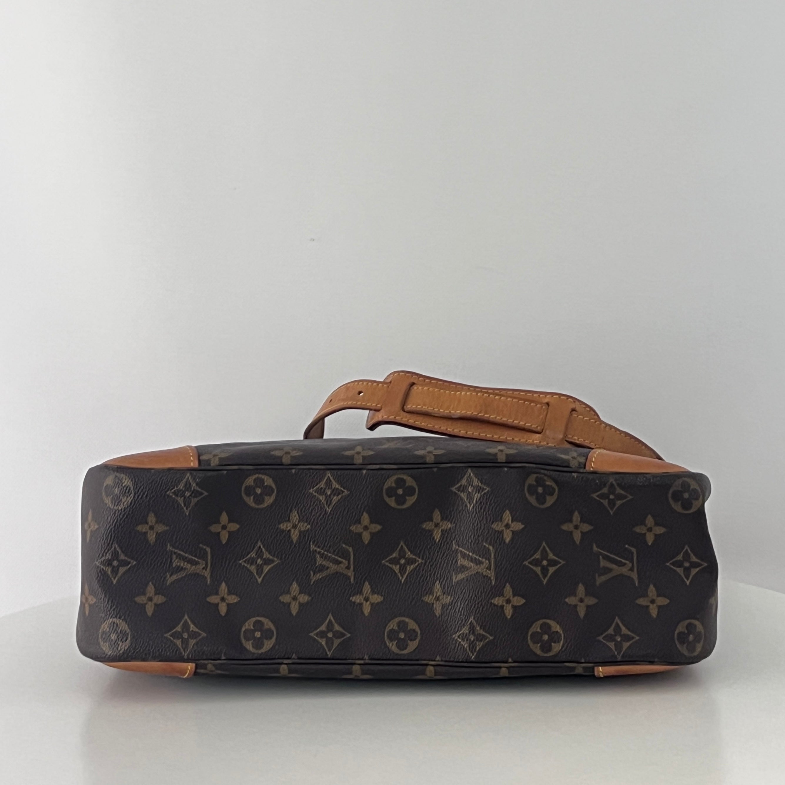 Sac à main LOUIS VUITTON Boulogne 35 toile et cuir marron