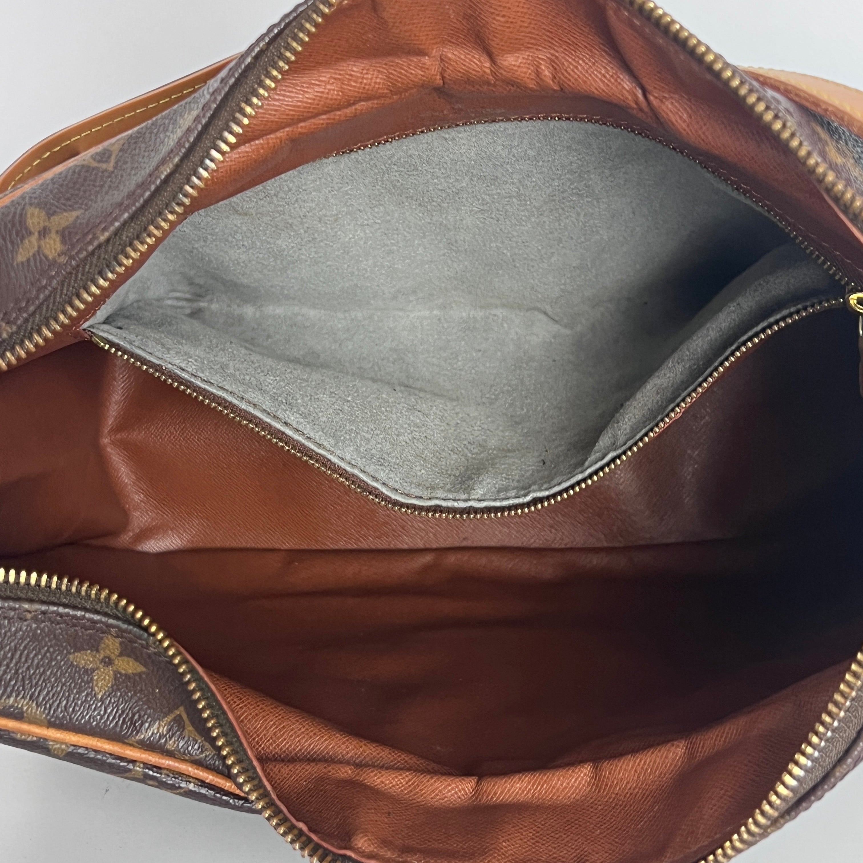 Sac à main LOUIS VUITTON Boulogne 35 toile et cuir marron