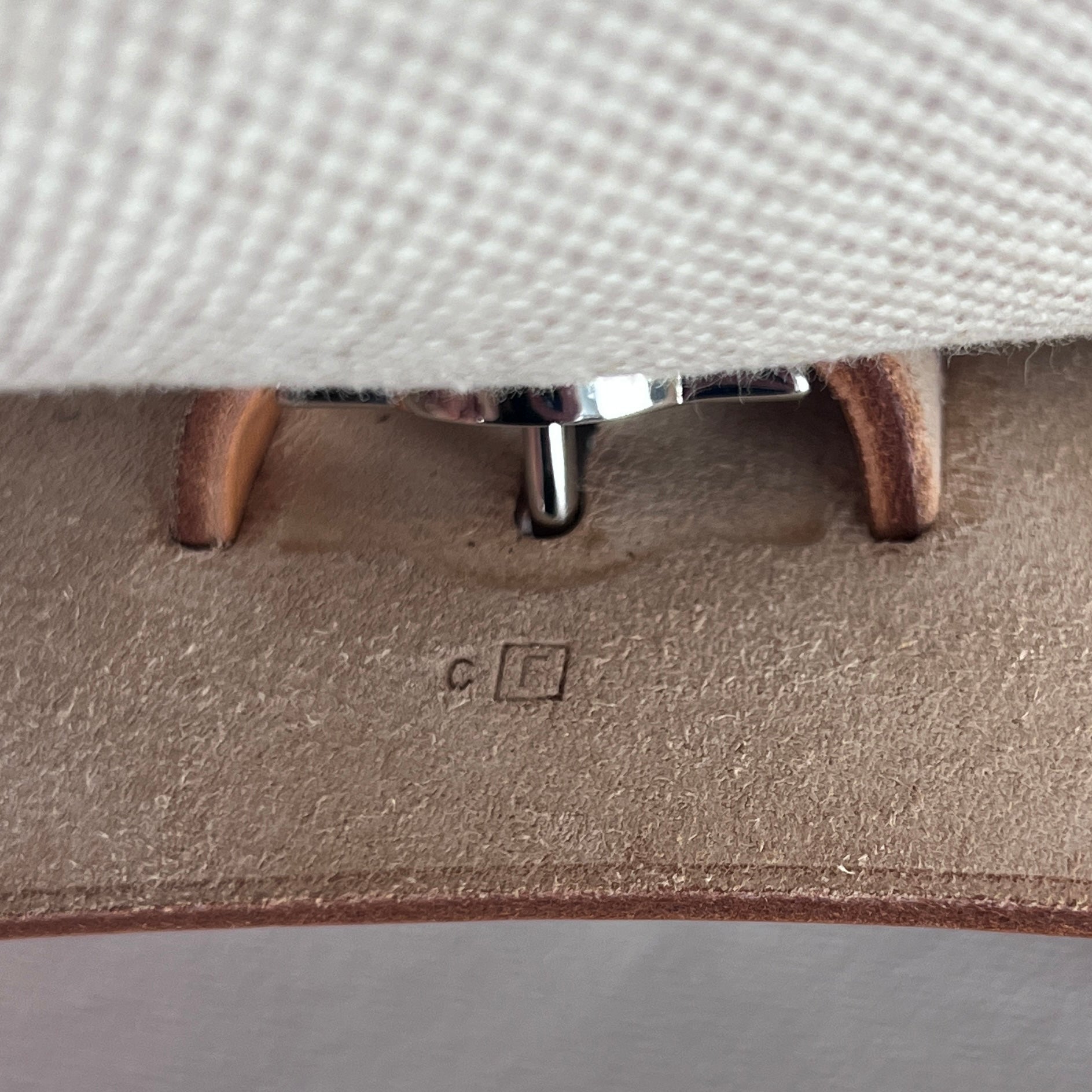 Sac à main HERMÈS Herbag 39 toile et cuir marron