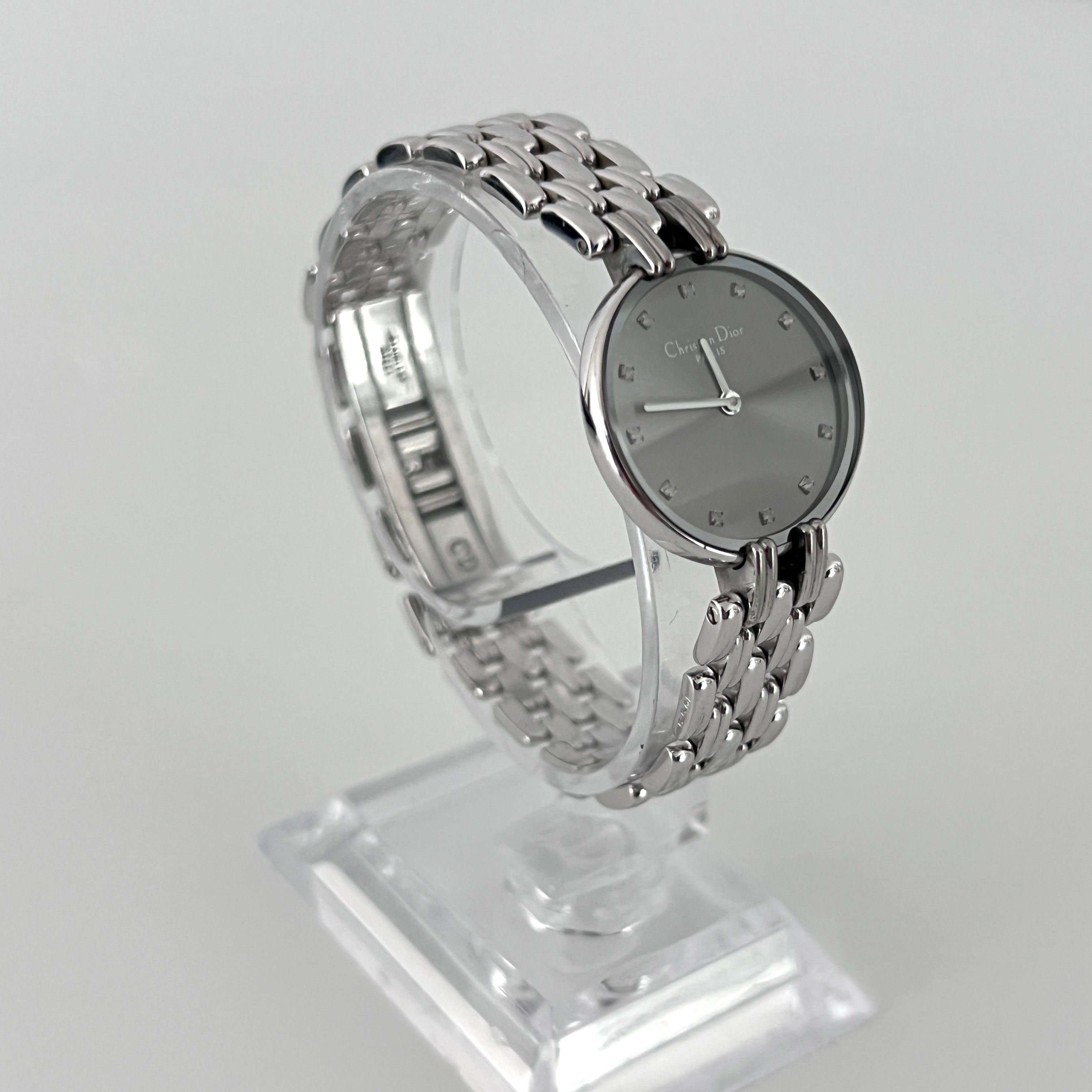 DIOR Bagheera silver steel watch
