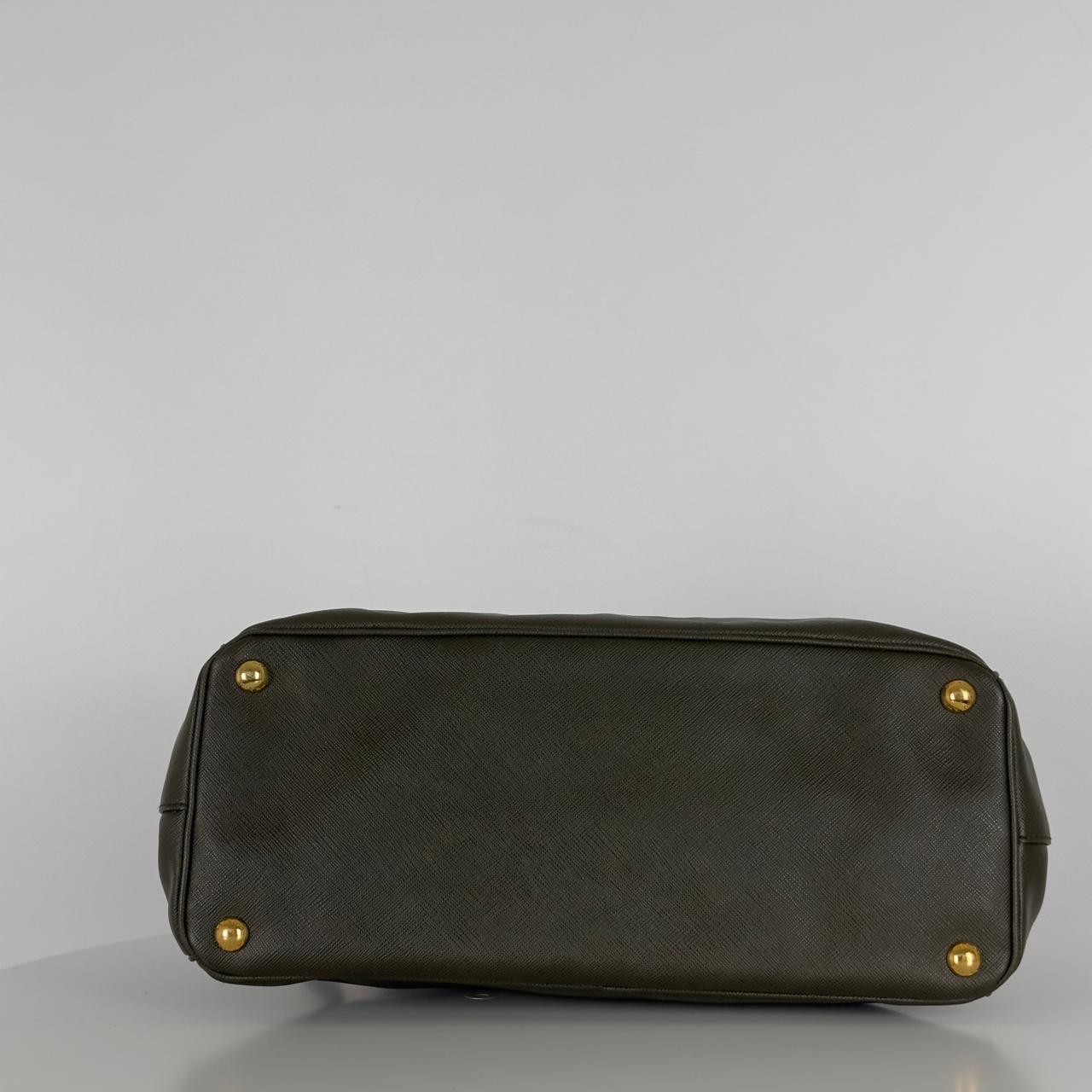 PRADA Galleria khaki leather handbag