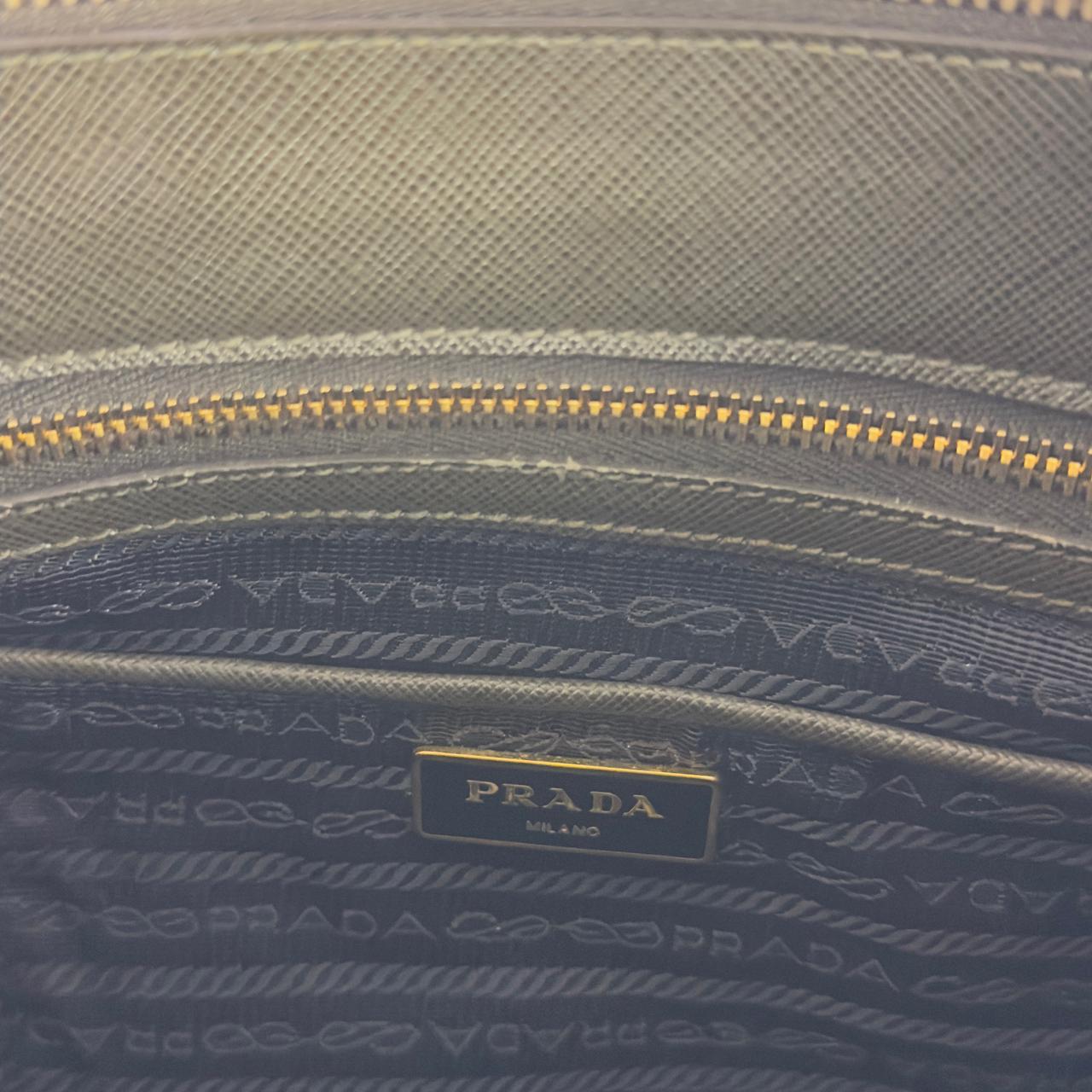 PRADA Galleria khaki leather handbag