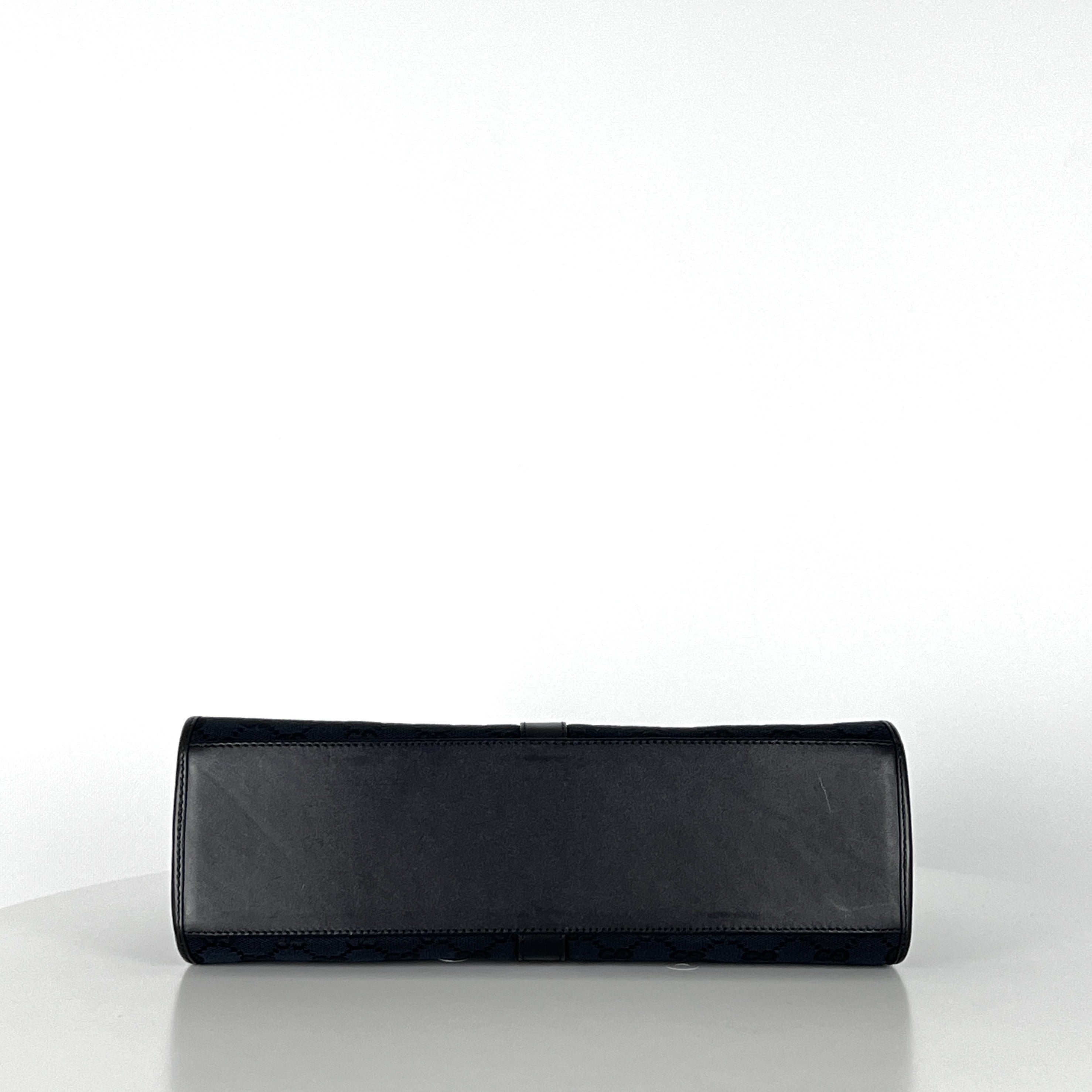 Sac à main GUCCI Jackie toile et cuir noir