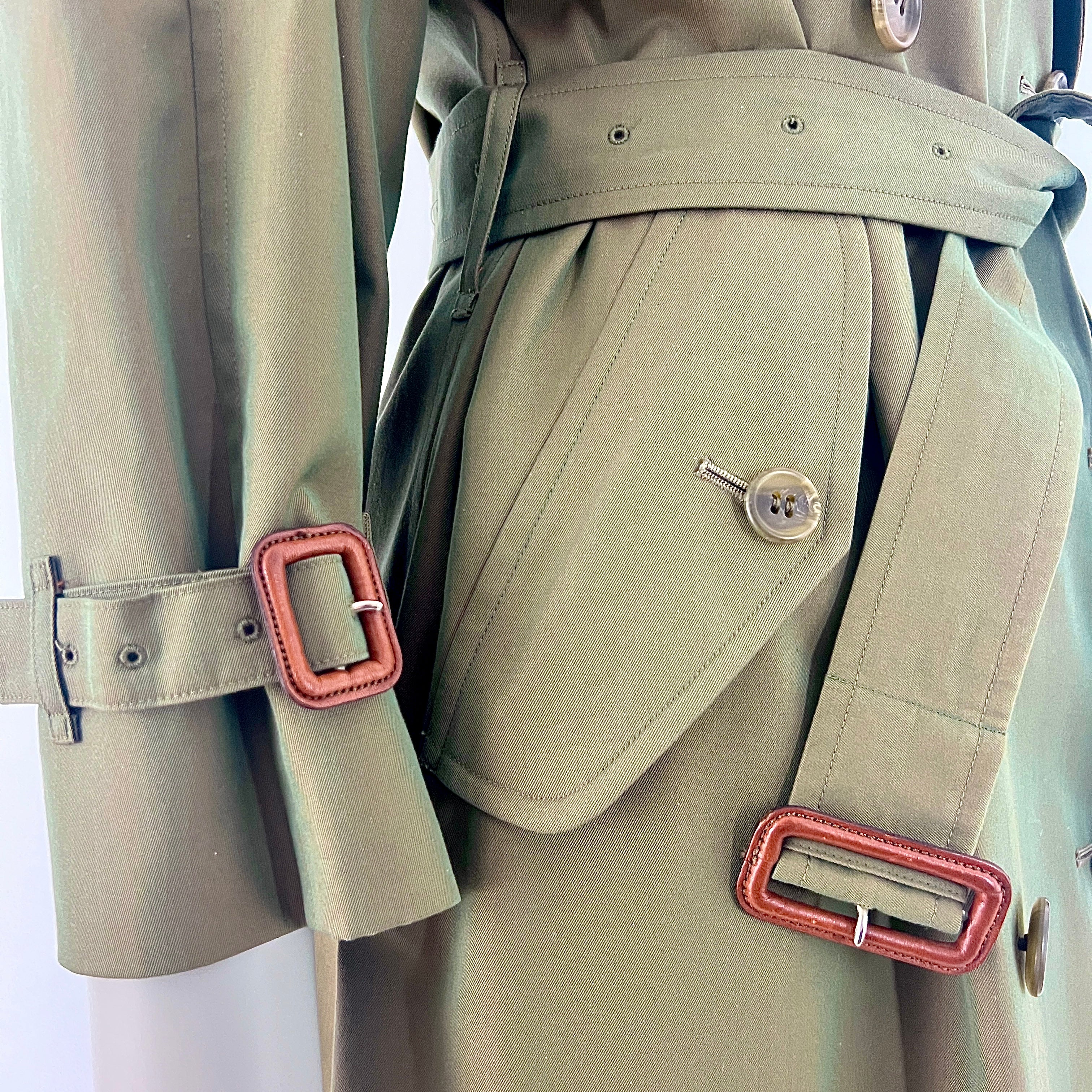 Trench BURBERRY M coton kaki