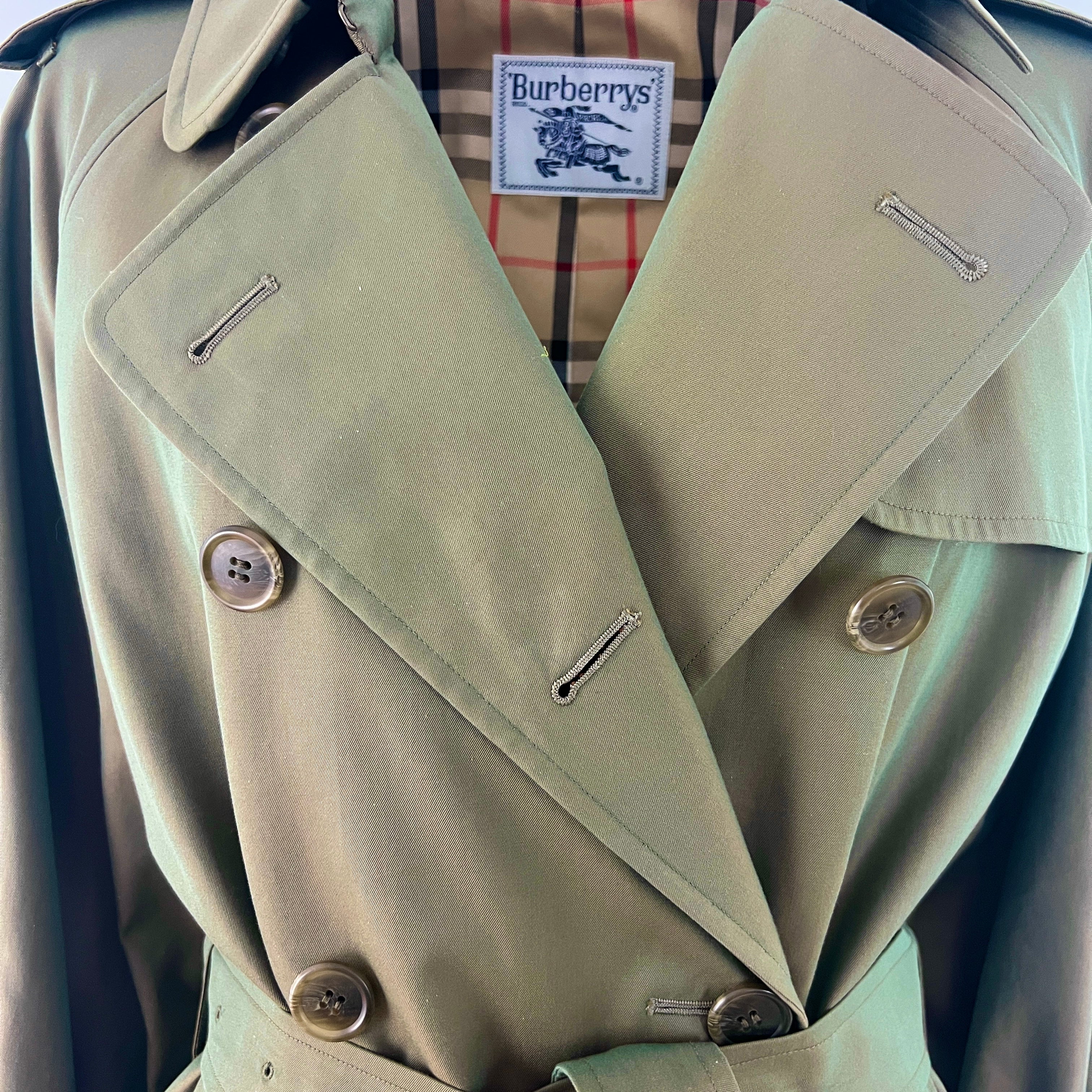 Trench BURBERRY M coton kaki