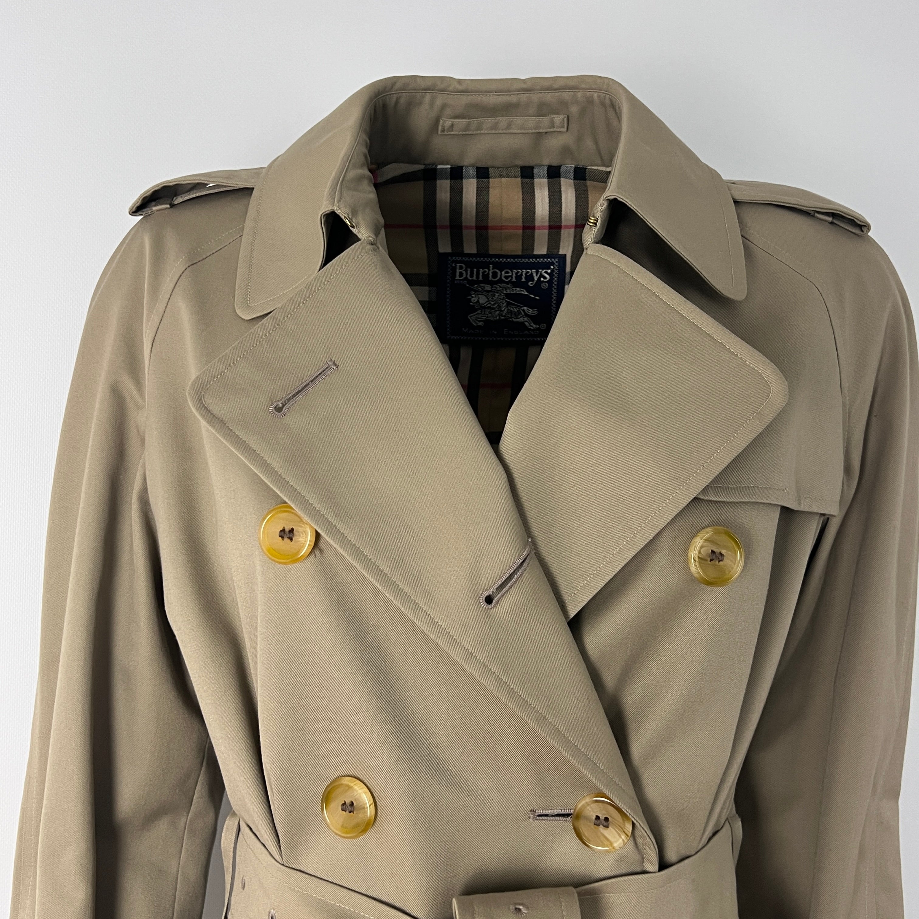 Trench BURBERRY S coton beige