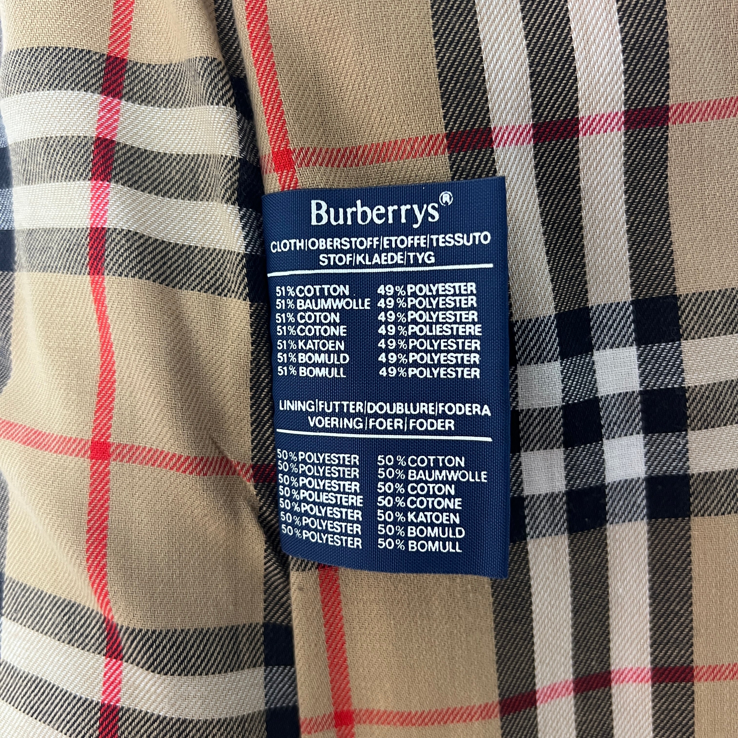 Trench BURBERRY S coton beige