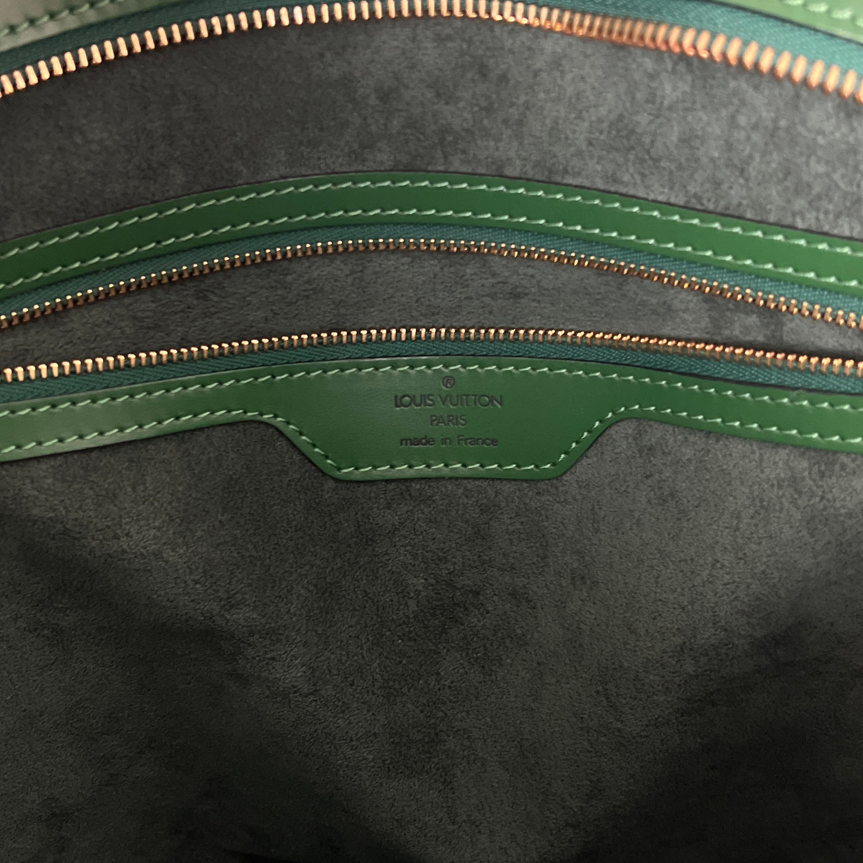 Sac à main LOUIS VUITTON Saint Jacques cuir épi vert