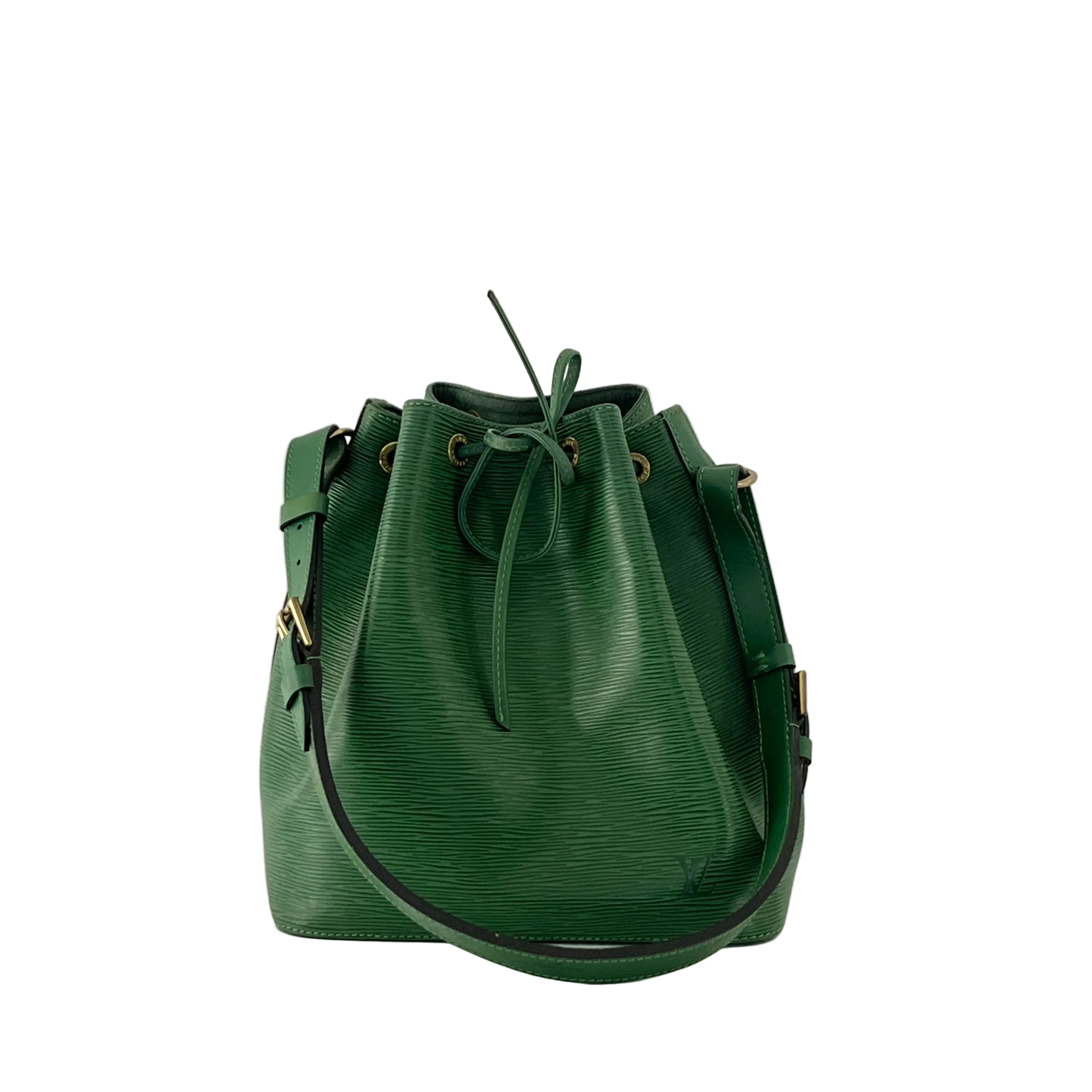Sac à main LOUIS VUITTON Noé Petit cuir épi vert