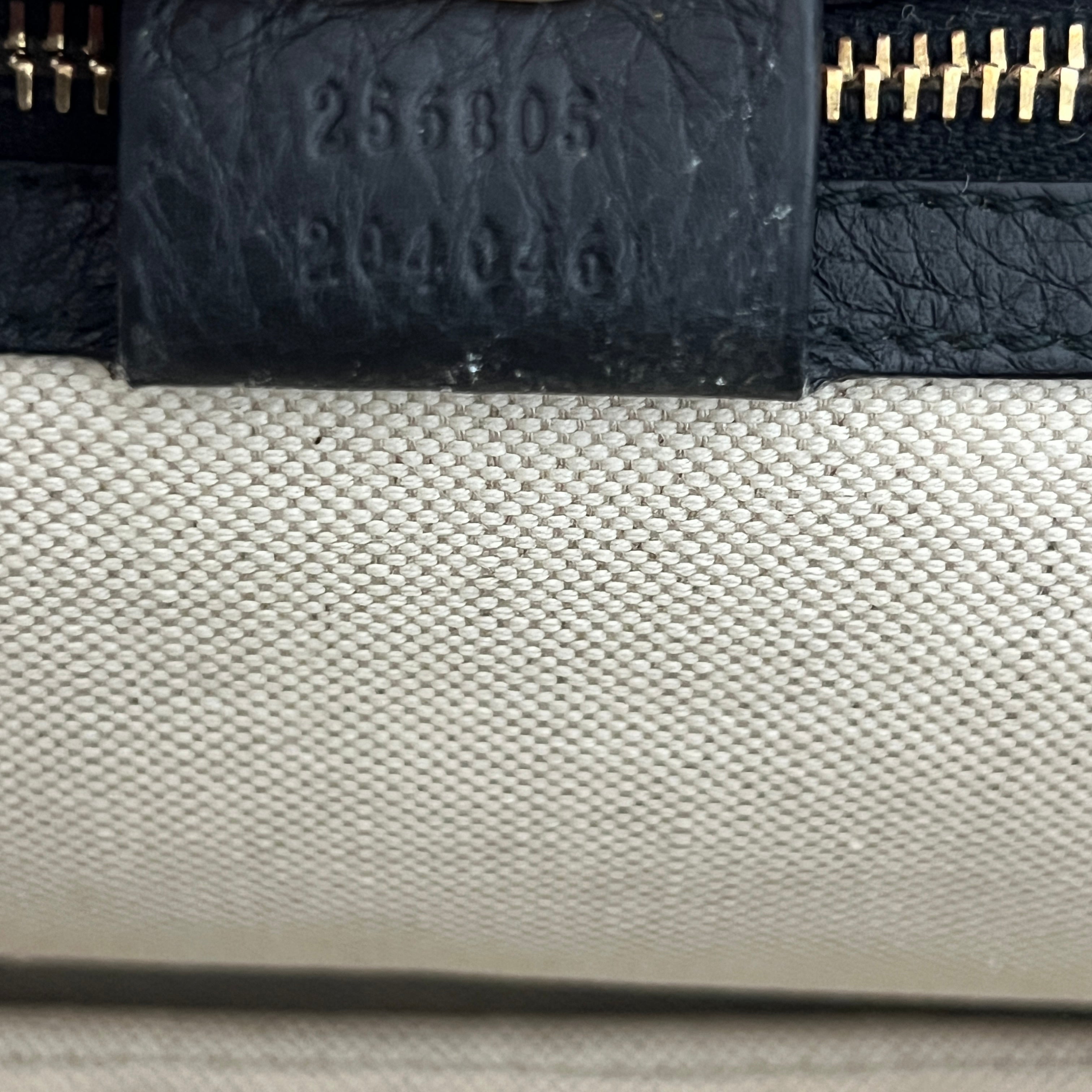 Sac à main GUCCI Bamboo 1947 cuir noir