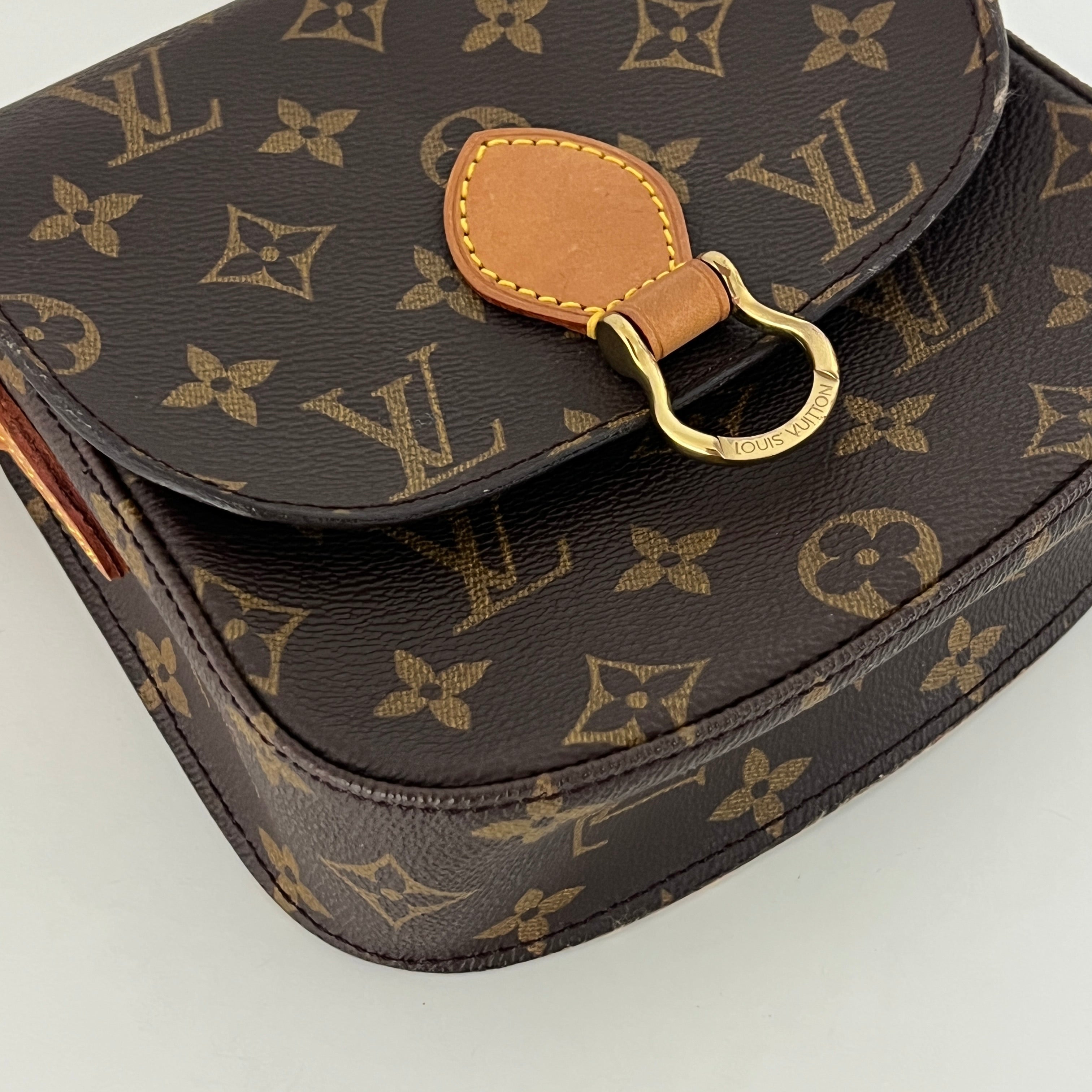 Sac à main LOUIS VUITTON Mini Saint Cloud toile et cuir marron