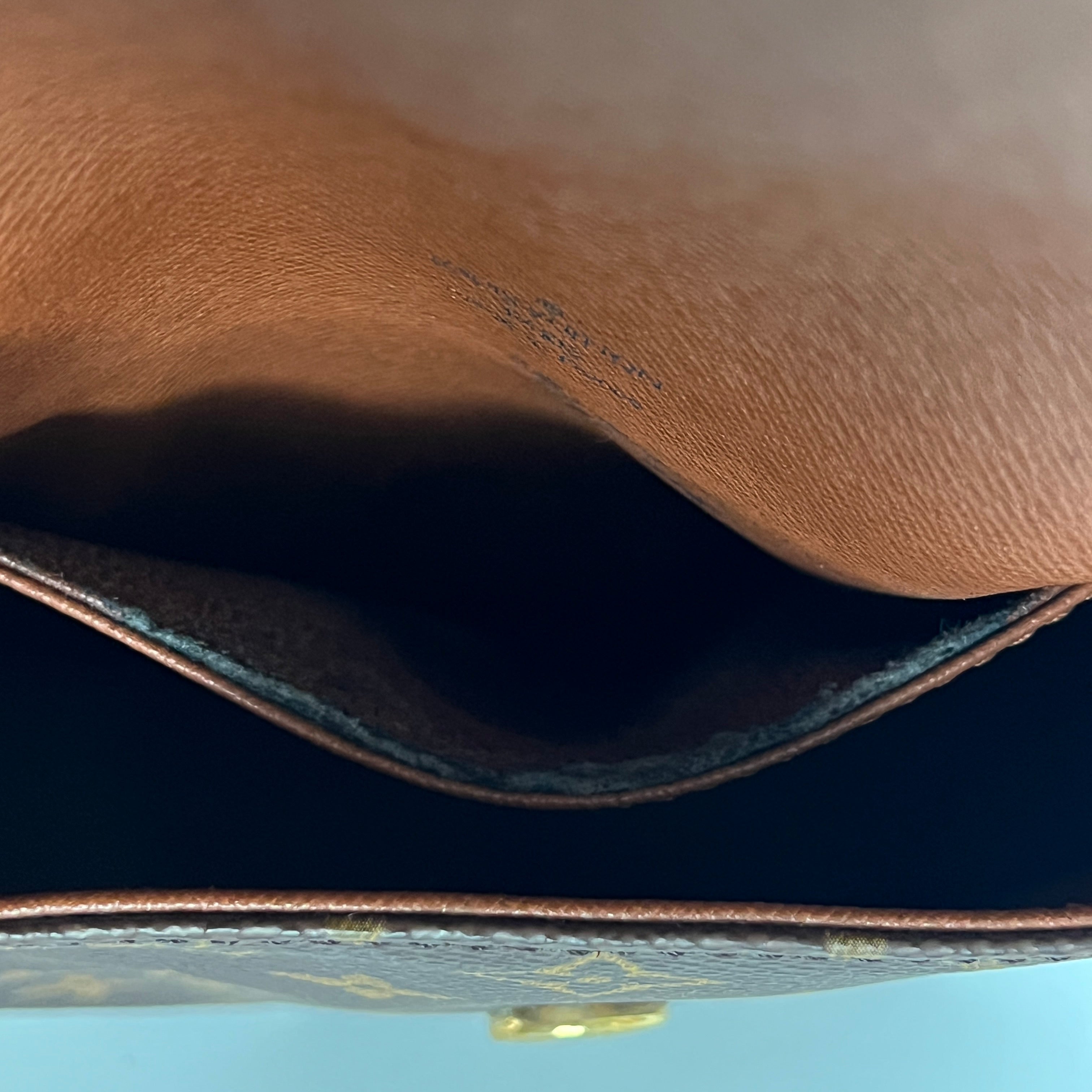 Sac à main LOUIS VUITTON Mini Saint Cloud toile et cuir marron