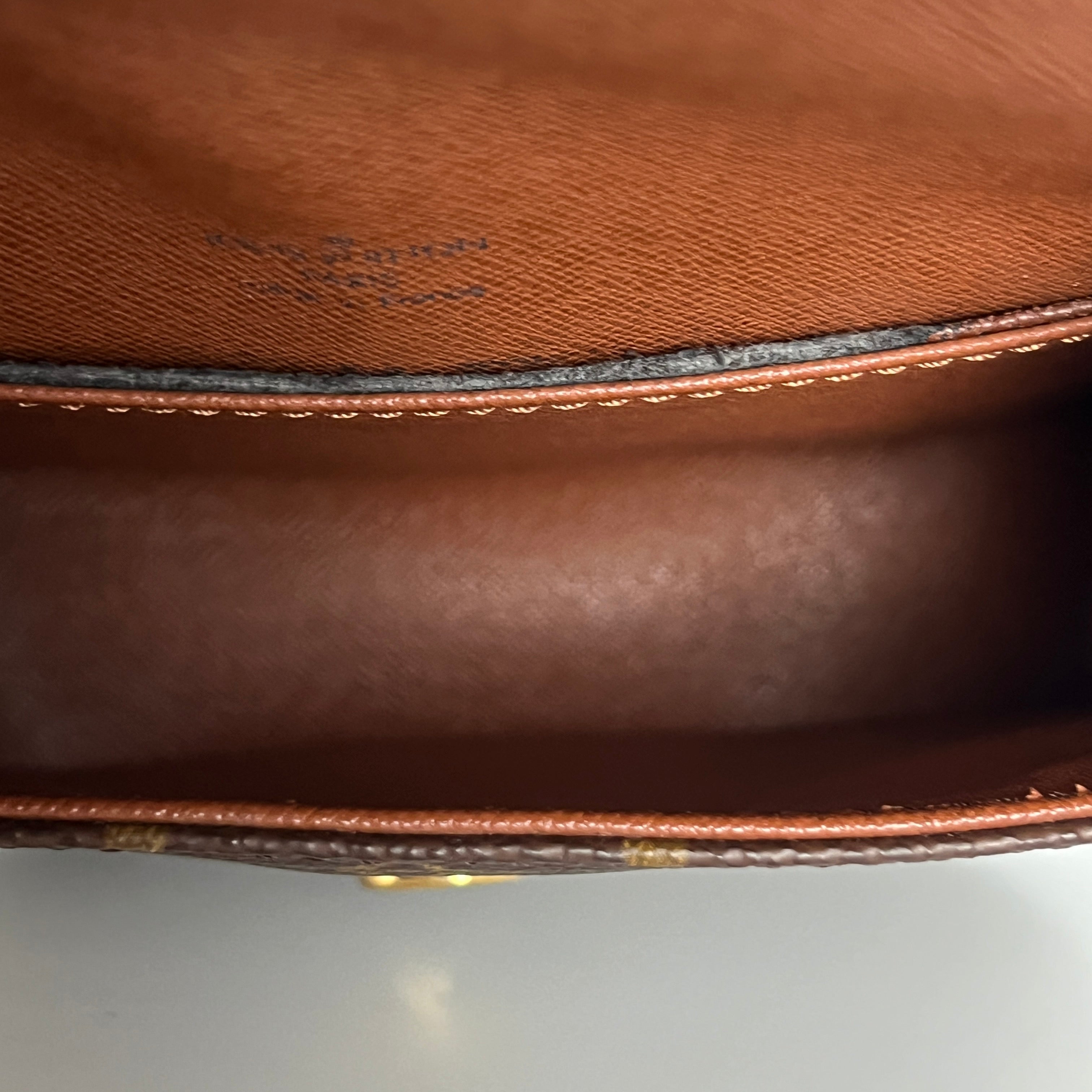 Sac à main LOUIS VUITTON Mini Saint Cloud toile et cuir marron