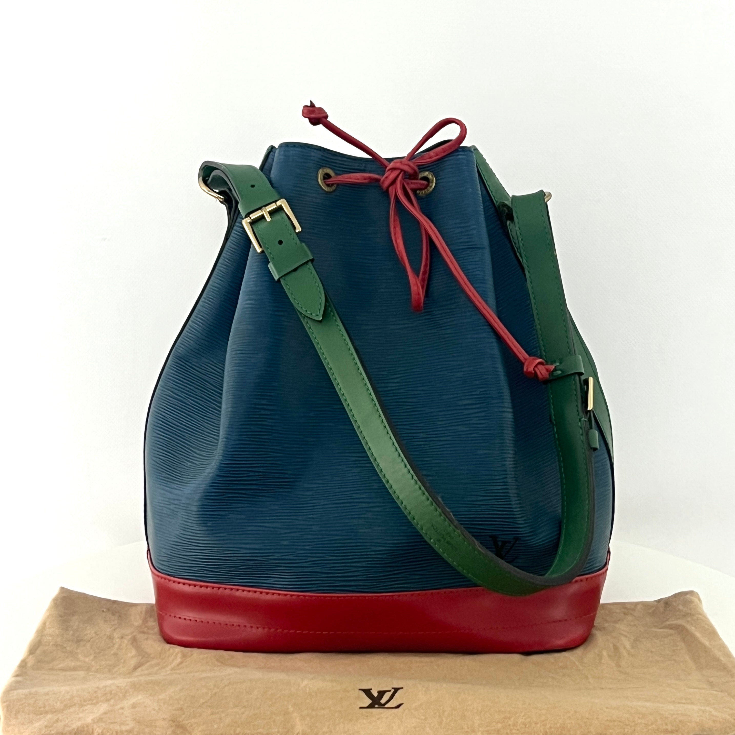 LOUIS VUITTON Noé handbag, large tricolor Epi leather