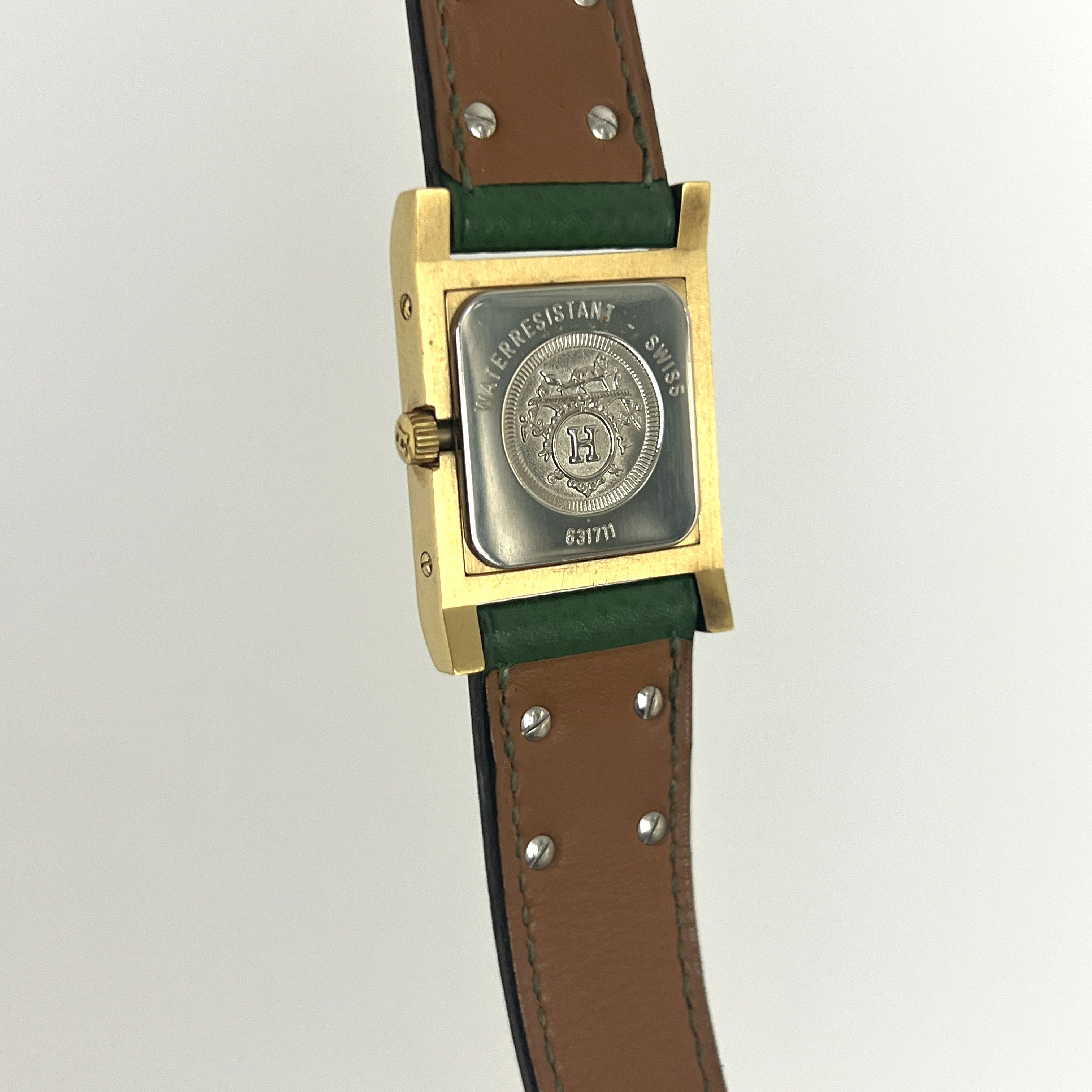 HERMÈS Médor watch, gold-plated