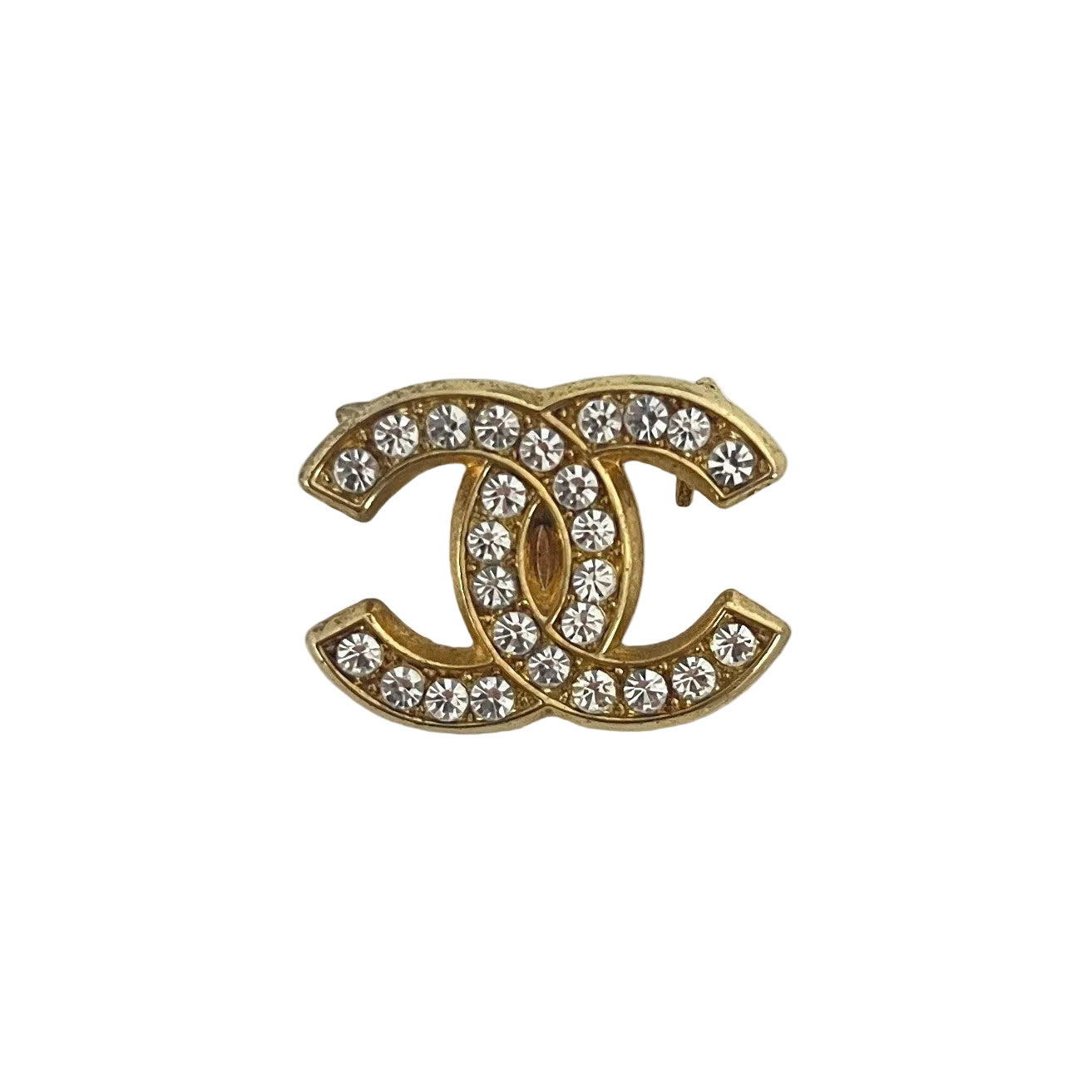 Broche CHANEL CC Strass