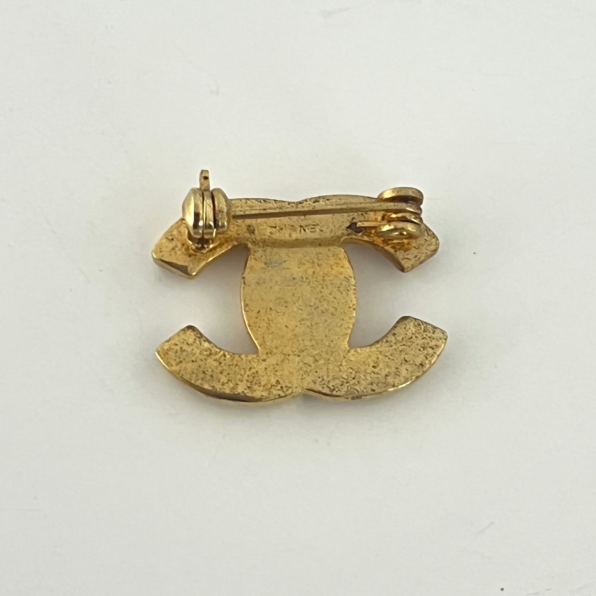 Broche CHANEL CC Strass