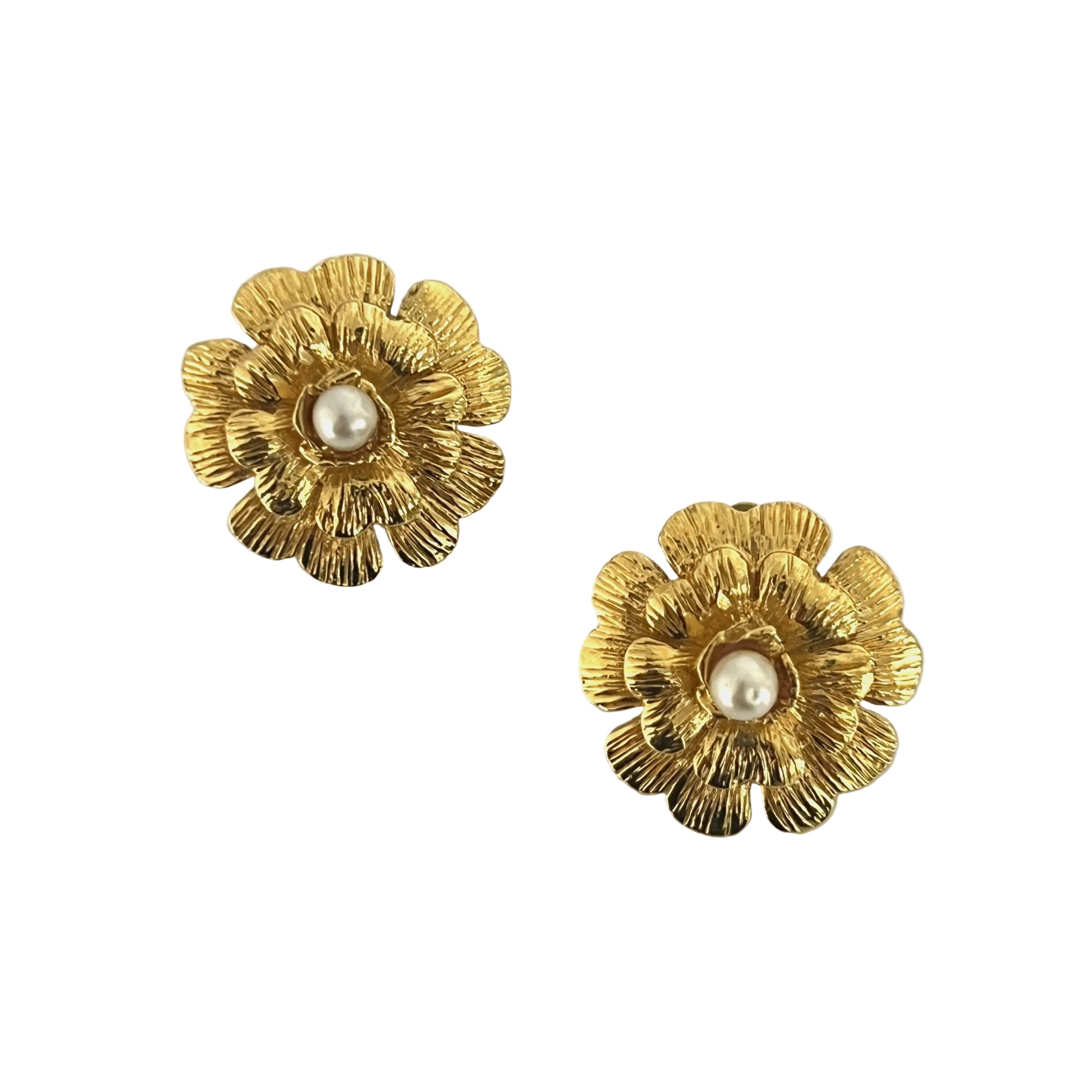 Boucles d'oreilles CHANEL Camélia Clip on