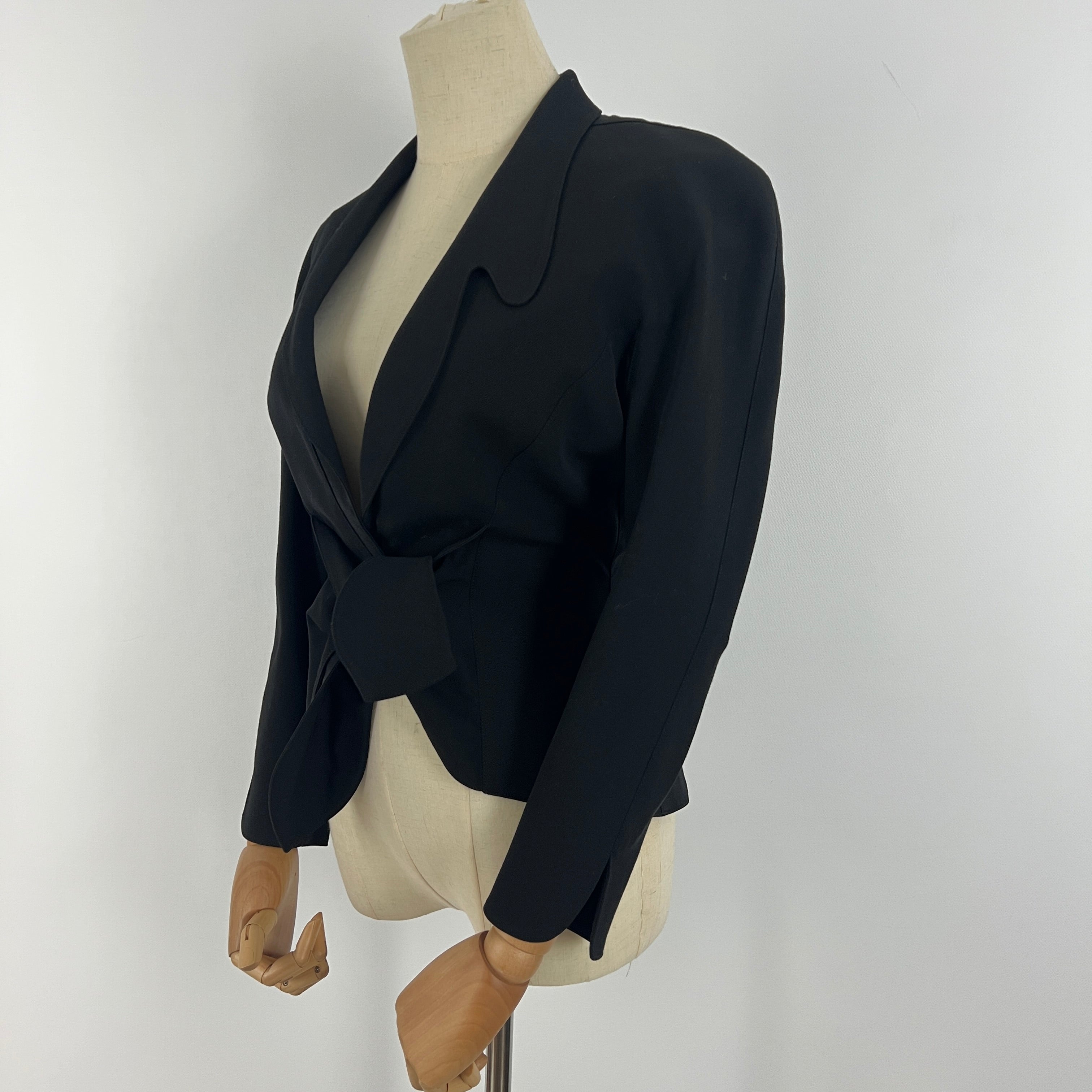 Veste MUGLER XXS Laine Noir