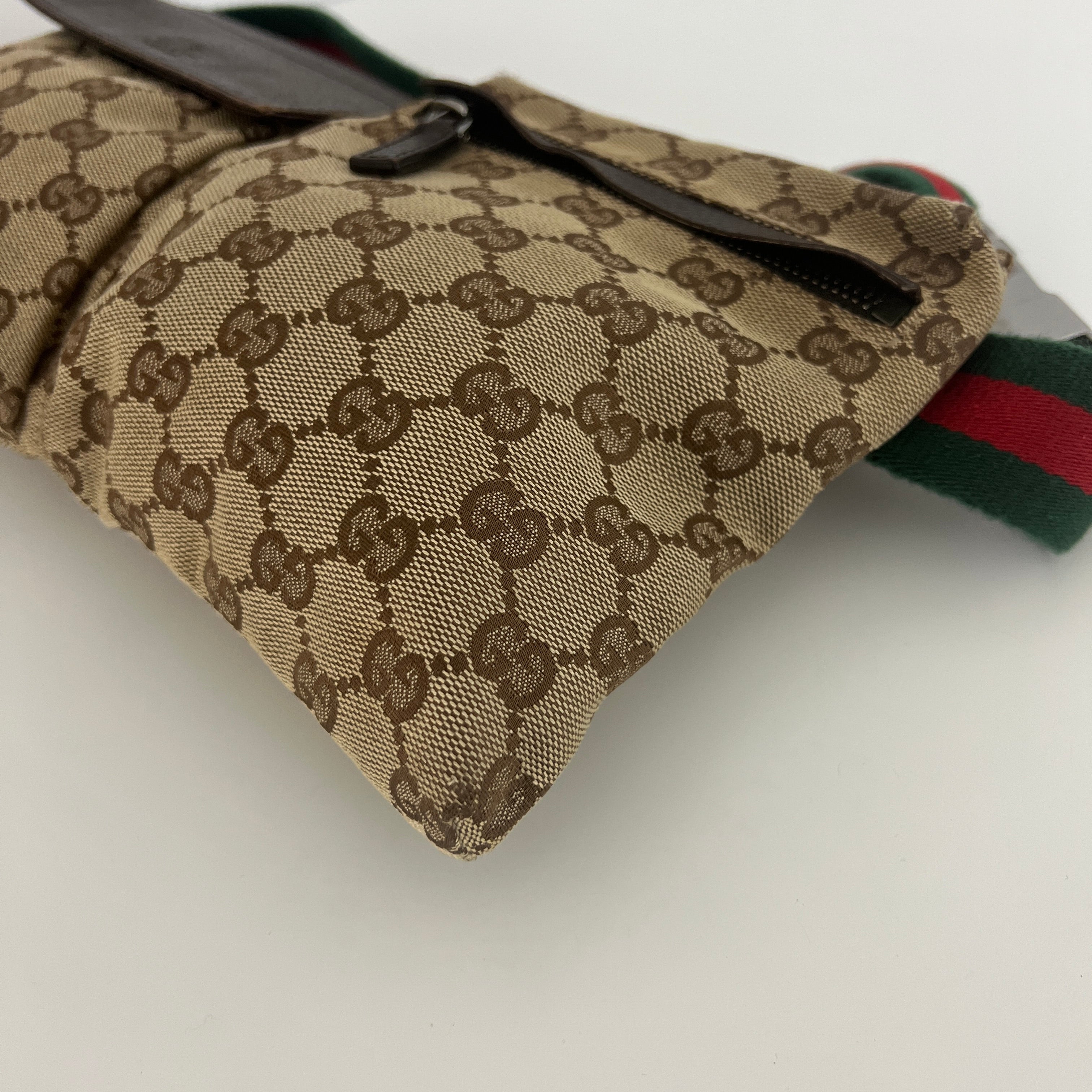 GUCCI GG Ophidia canvas and leather handbag Brown