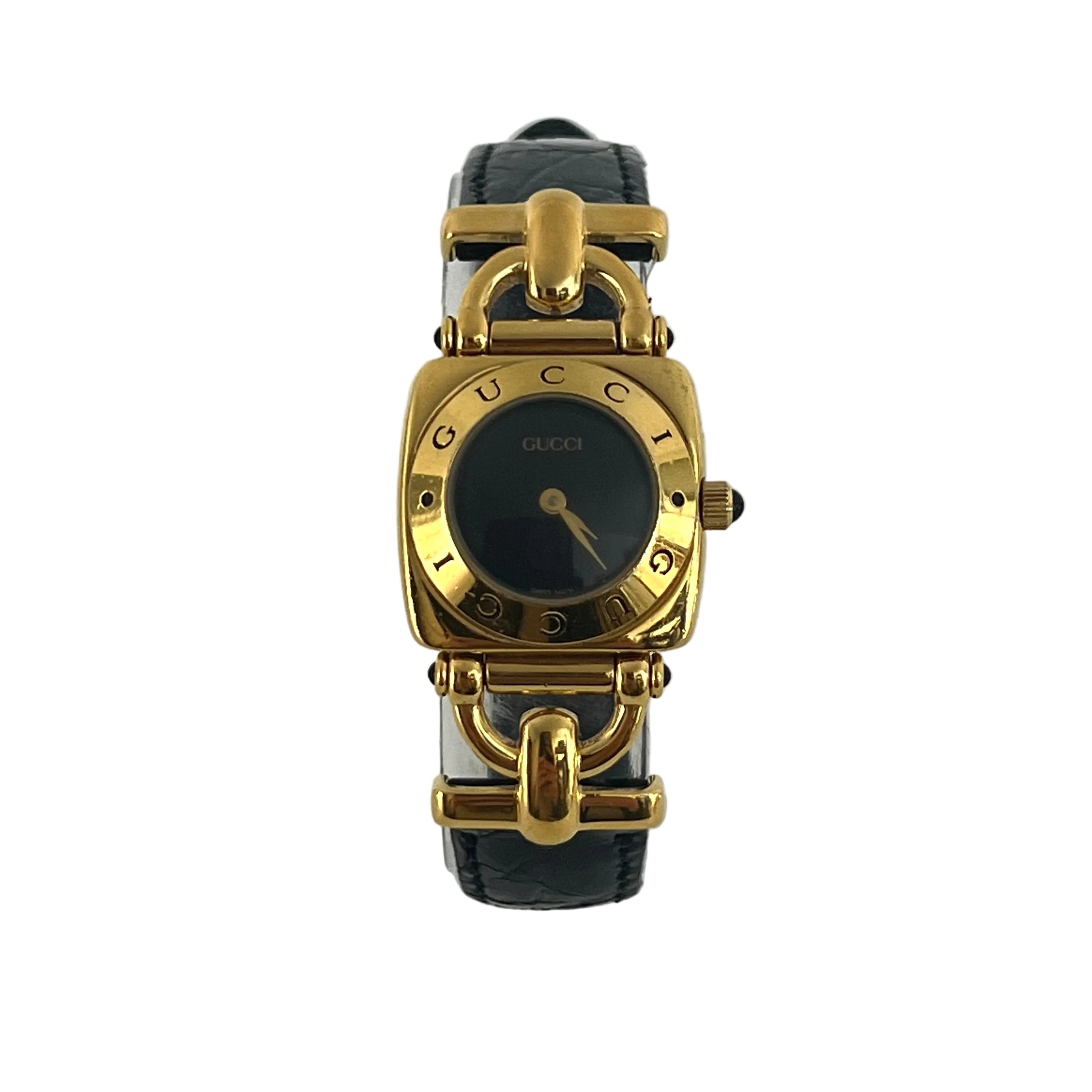 GUCCI 6300 L Gold Plated Watch