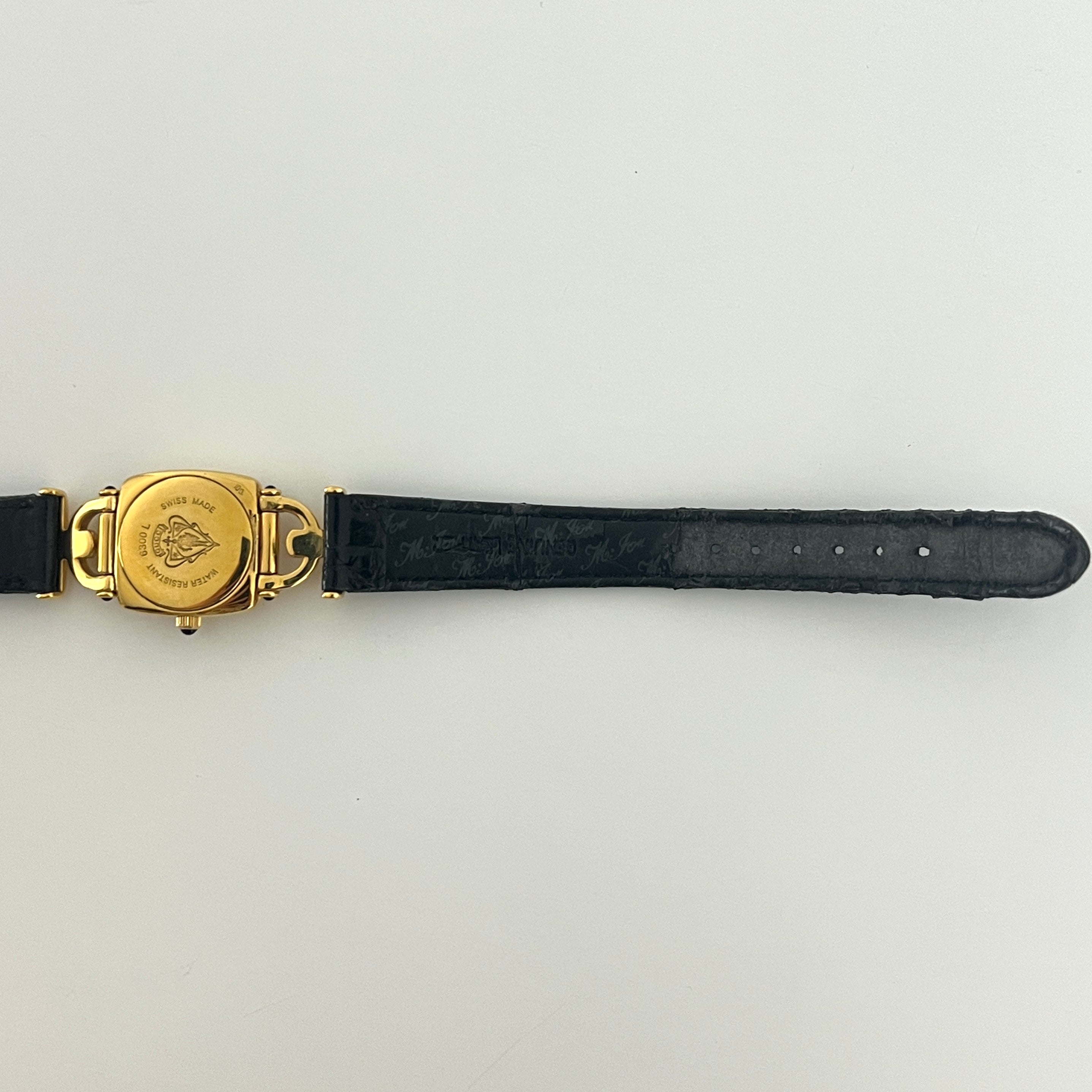 GUCCI 6300 L Gold Plated Watch