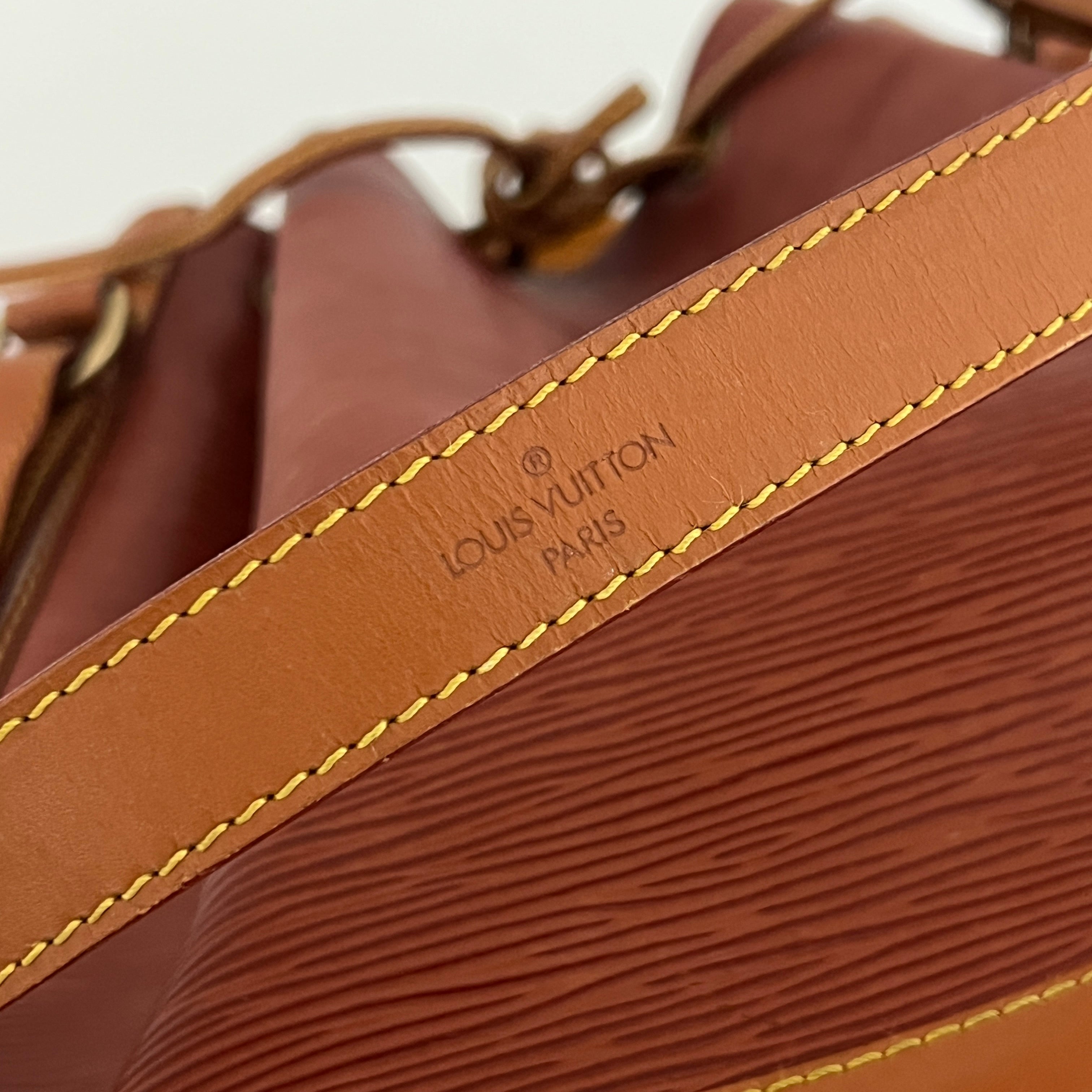 Sac à main LOUIS VUITTON Noé Grand cuir épi marron