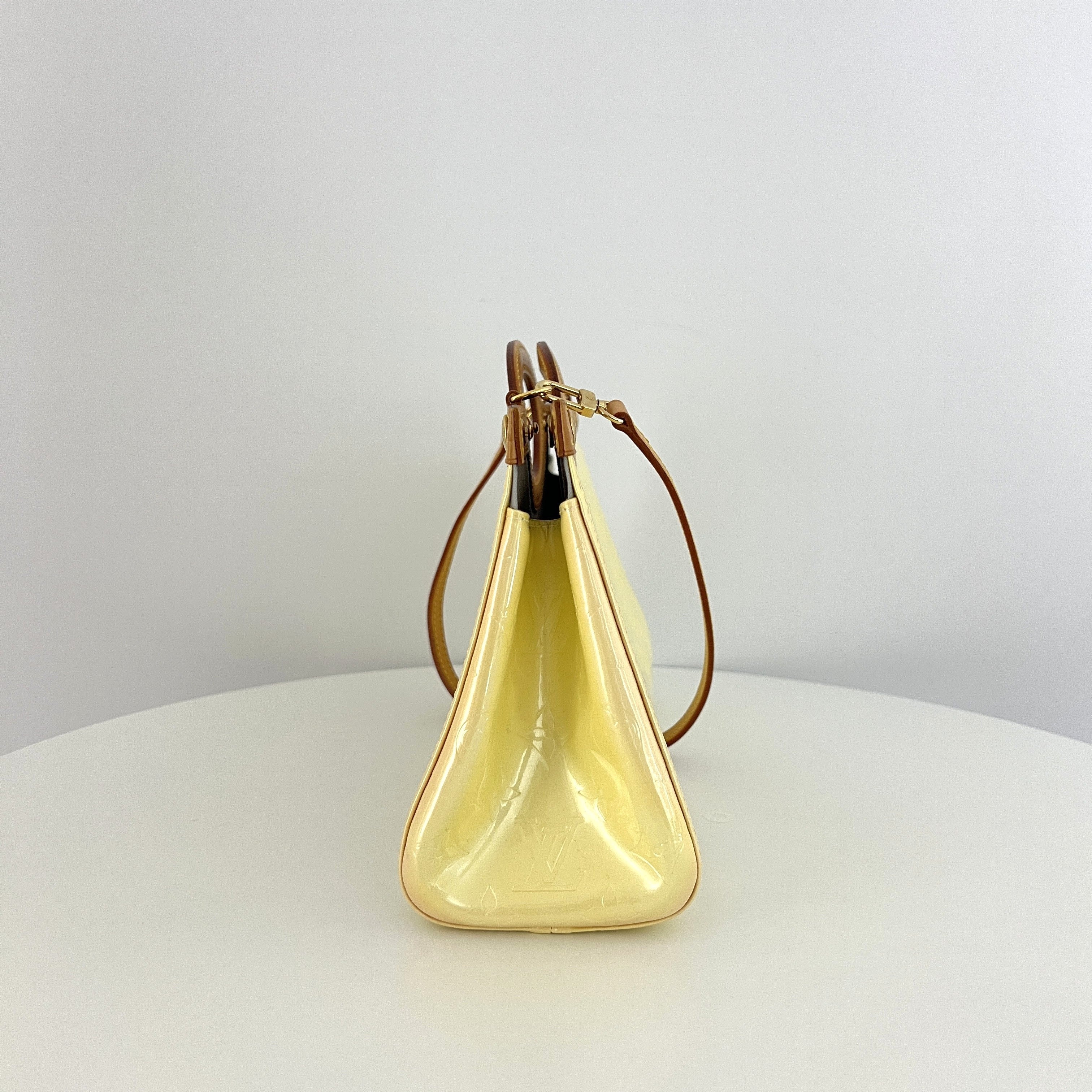 Sac à main LOUIS VUITTON Roxbury cuir verni perle