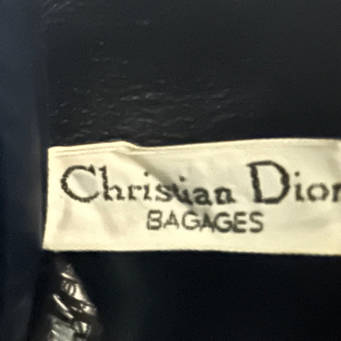 DIOR Boston Trotter Mini handbag in navy canvas and leather